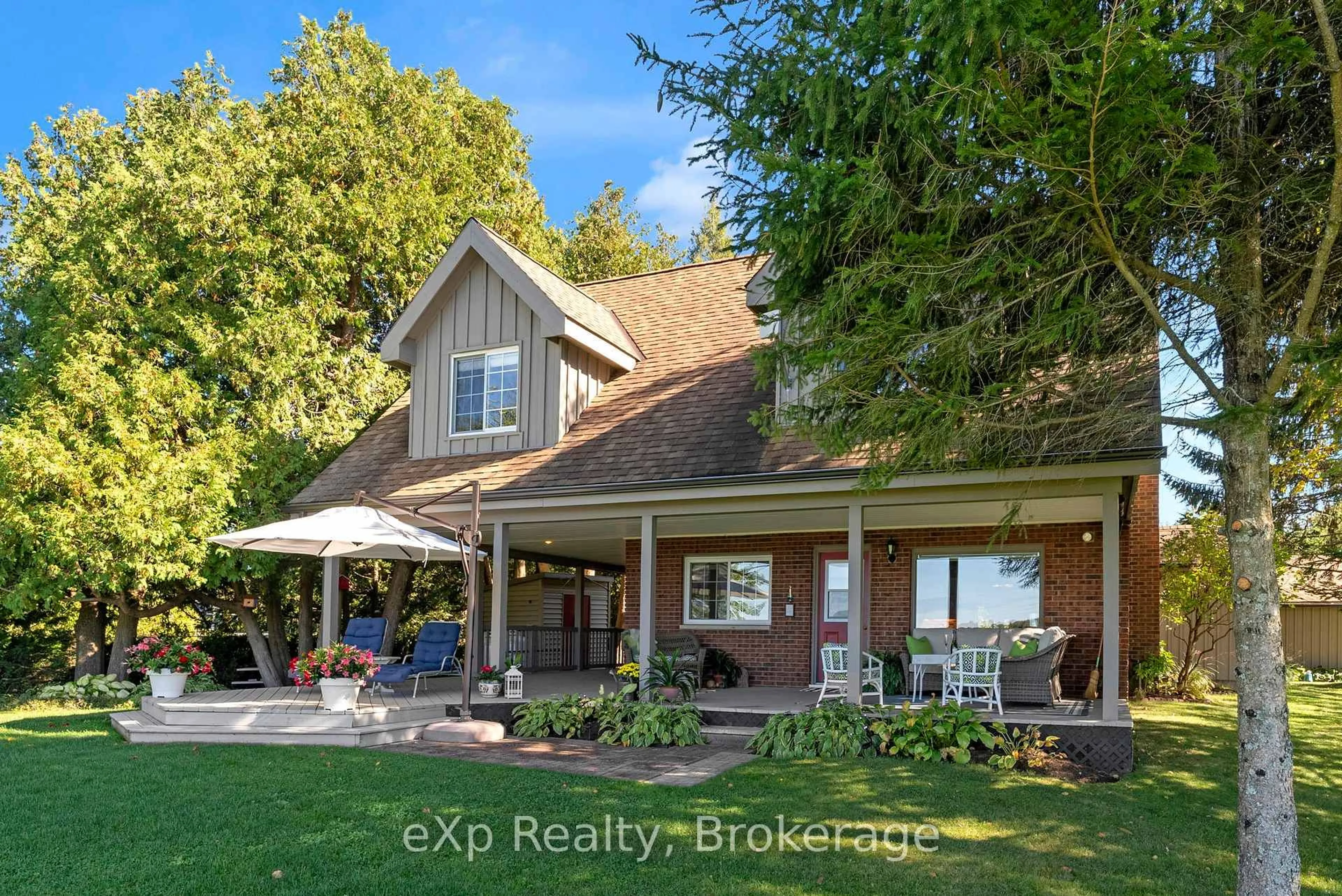 A pic from outside/outdoor area/front of a property/back of a property/a pic from drone, water/lake/river/ocean view for 850 Pike Bay Rd, Northern Bruce Peninsula Ontario N0H 2T0