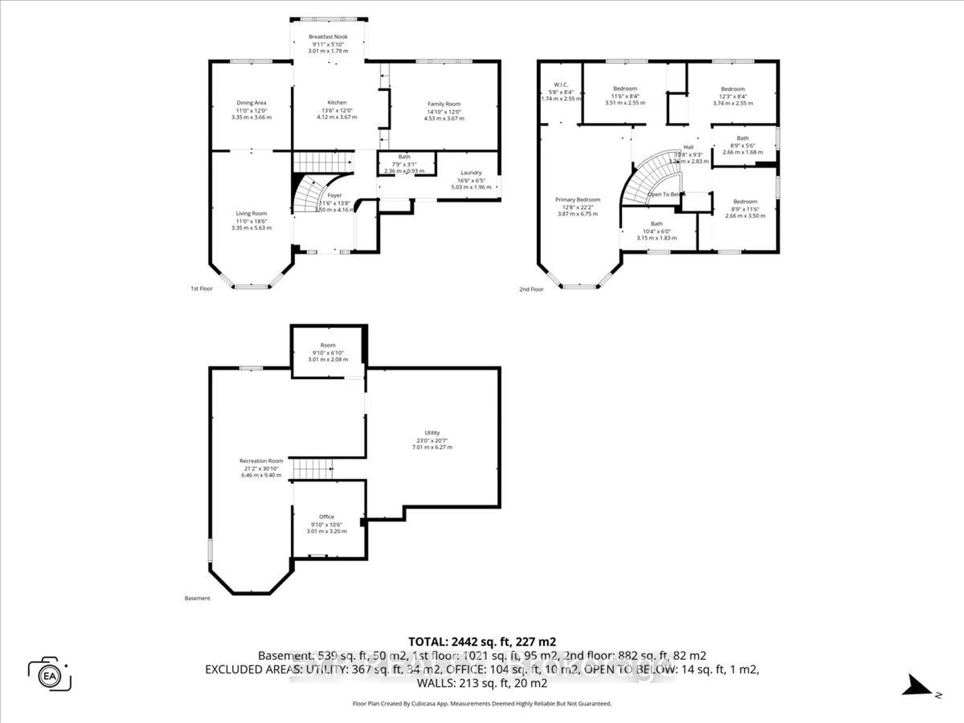 Floor plan for 25 Cullen Crt, Ottawa Ontario K2G 4Z3