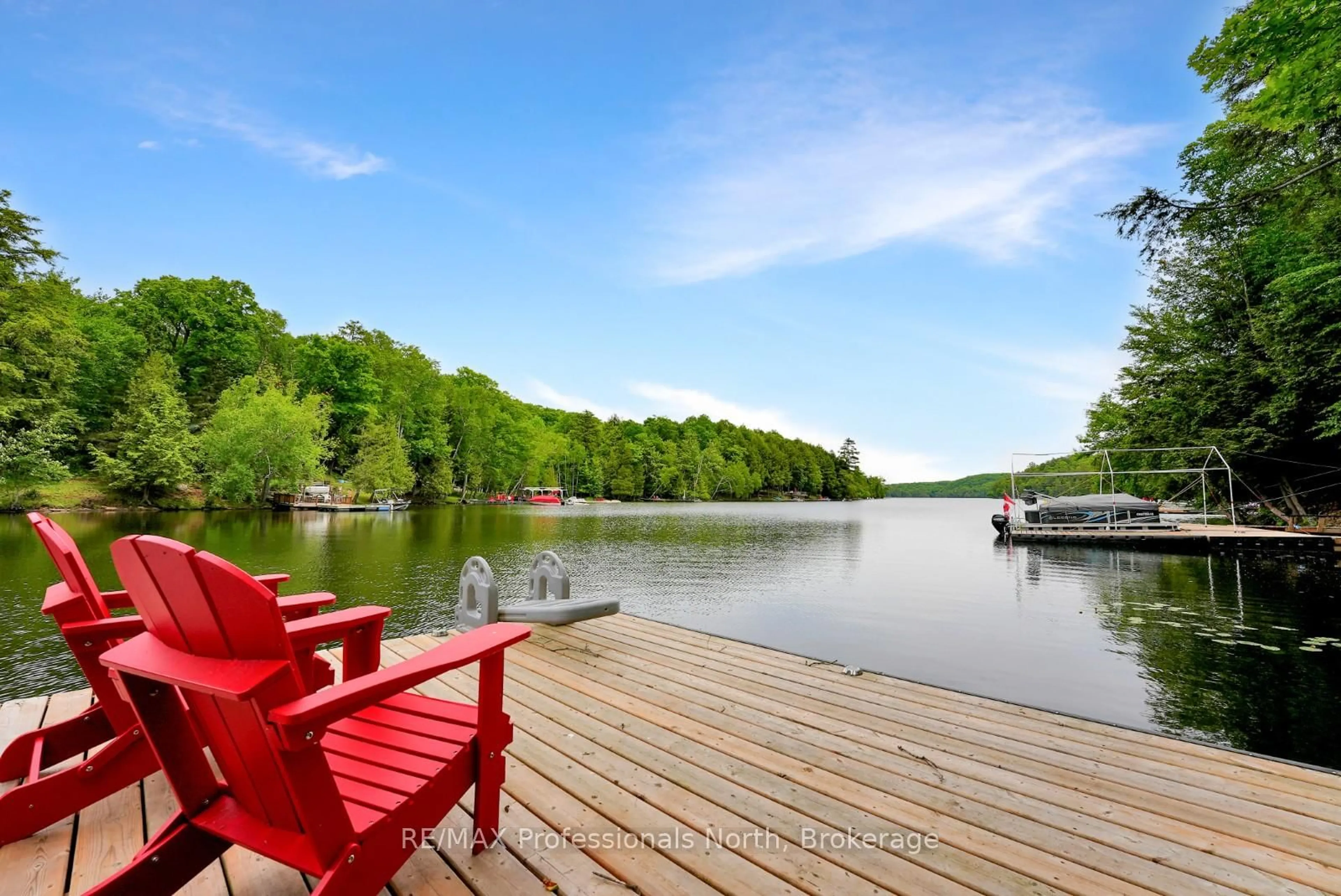 Patio, water/lake/river/ocean view for 1039 Mink Rd, Dysart et al Ontario K0M 1S0