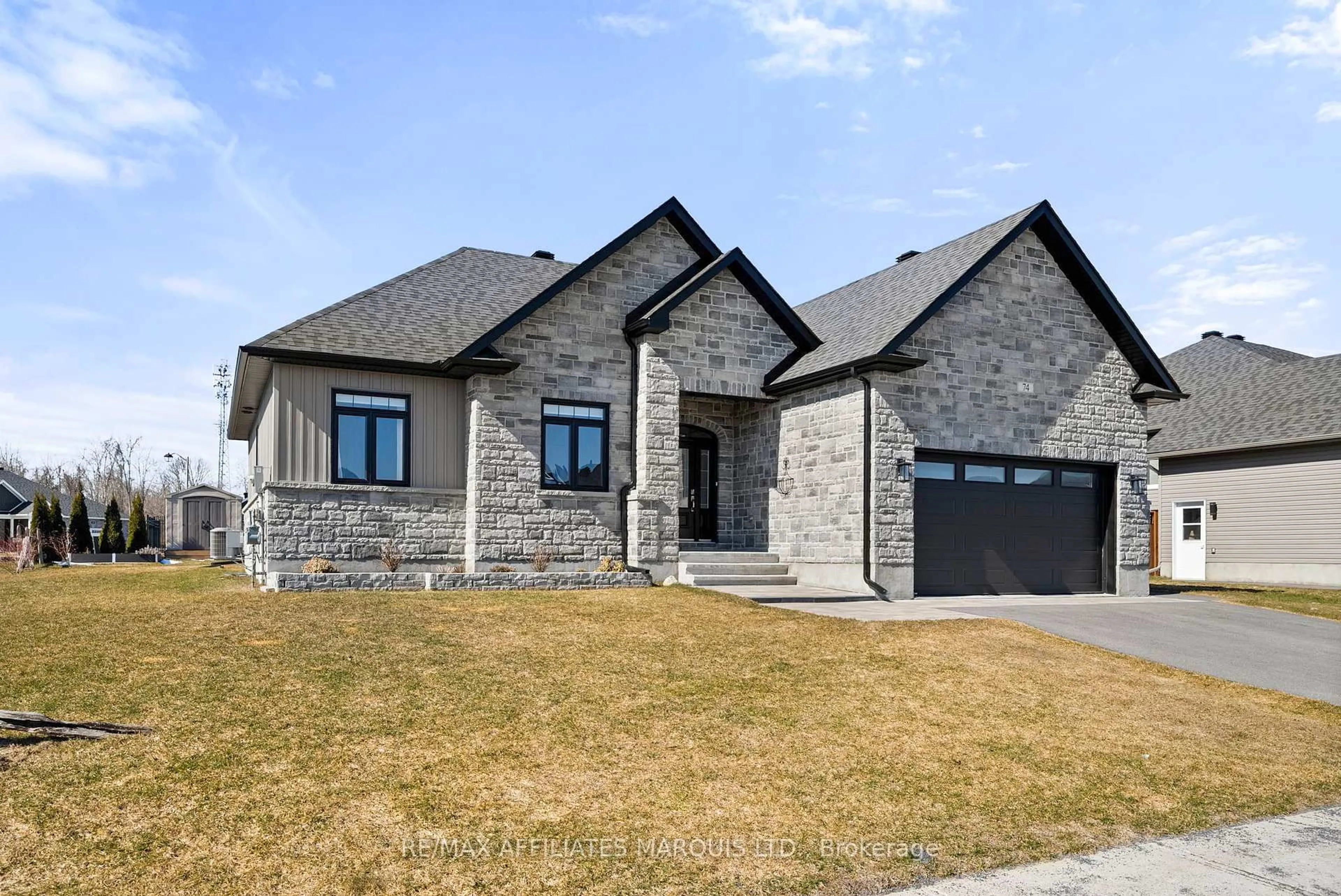 Home with brick exterior material, street for 74 Jim Brownell Blvd, South Stormont Ontario K0C 1P0