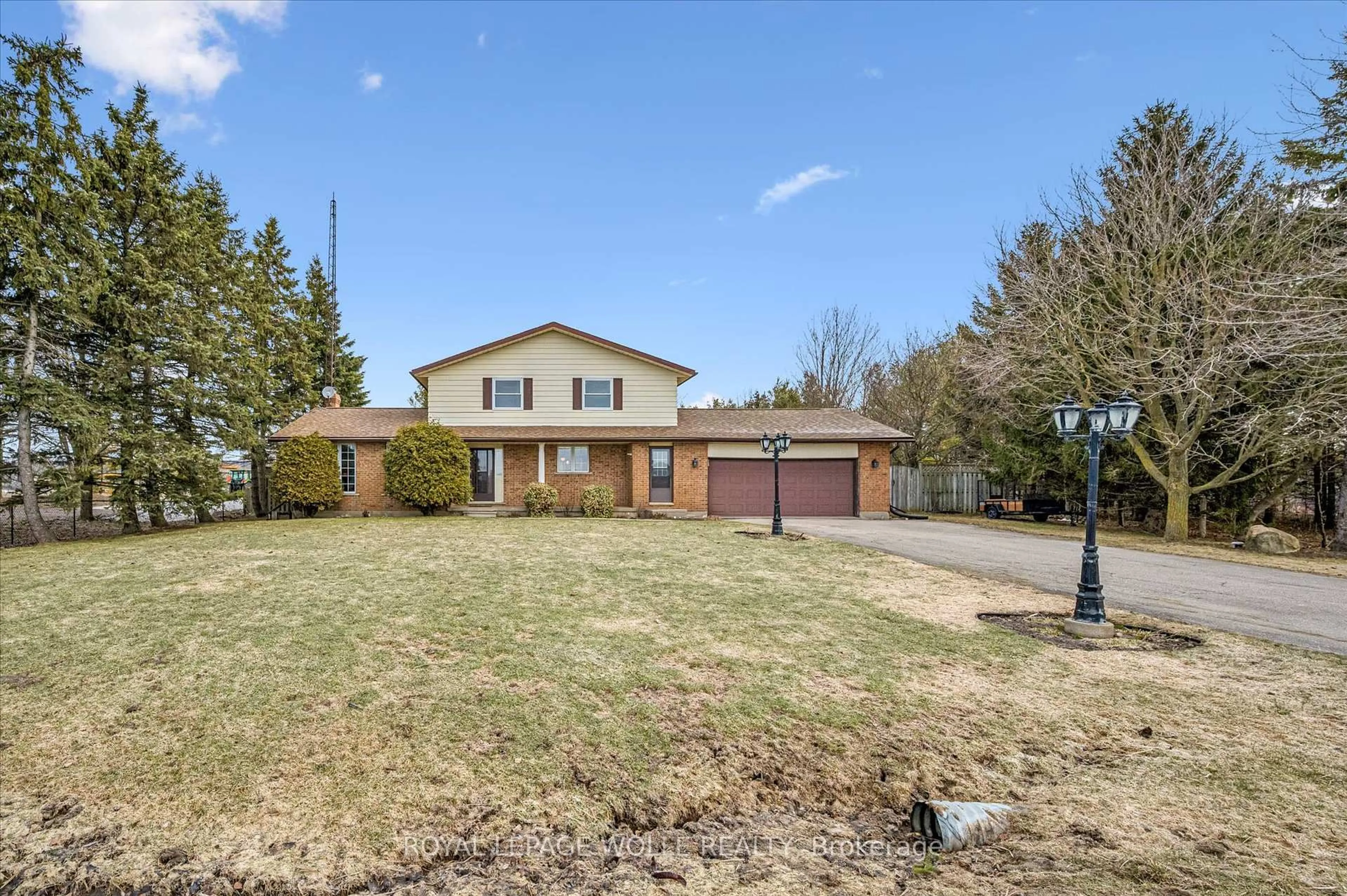 A pic from outside/outdoor area/front of a property/back of a property/a pic from drone, street for 4225 Weimar Line, Wellesley Ontario N0B 2T0