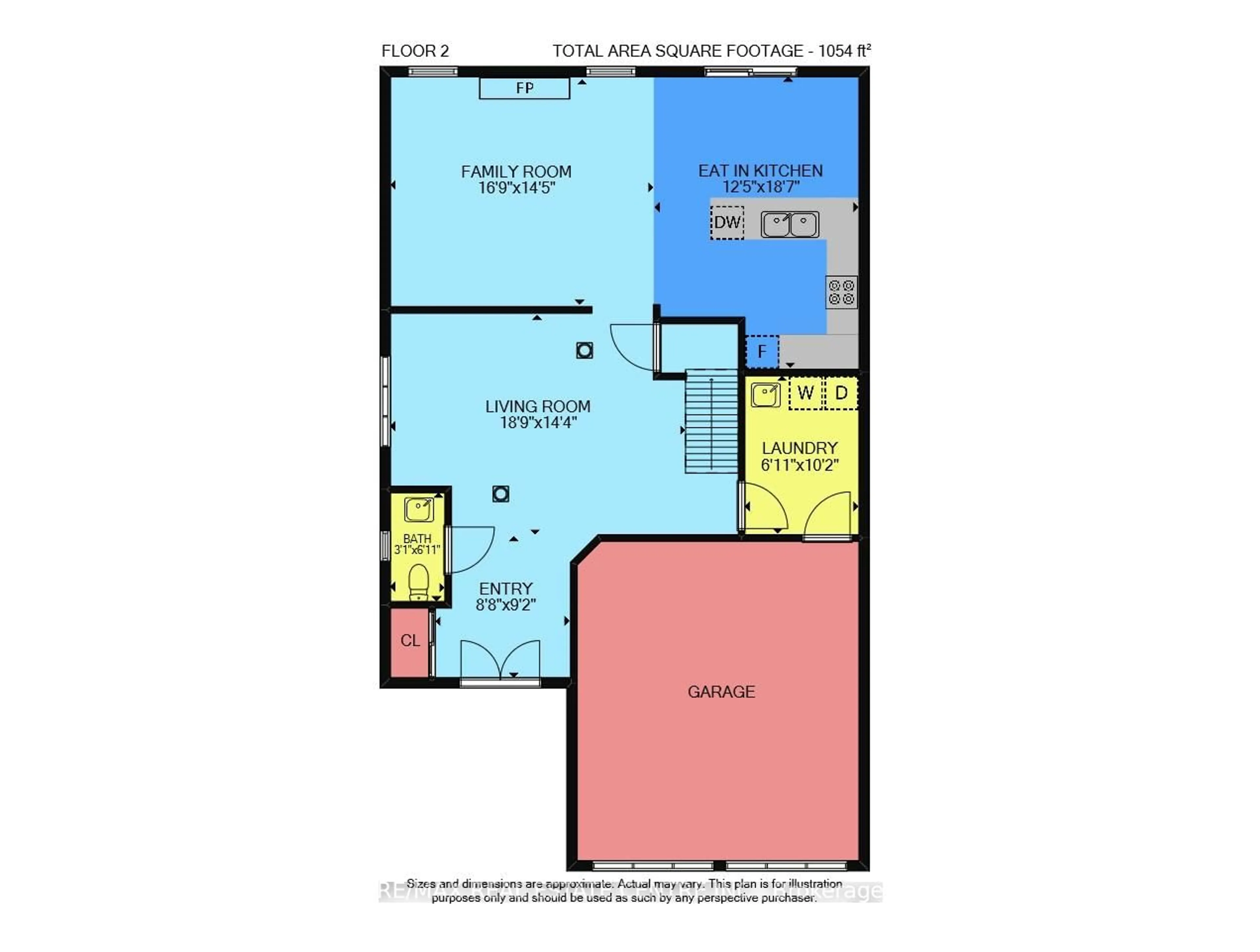 Floor plan for 244 Raymond Rd, Hamilton Ontario L9K 0H5
