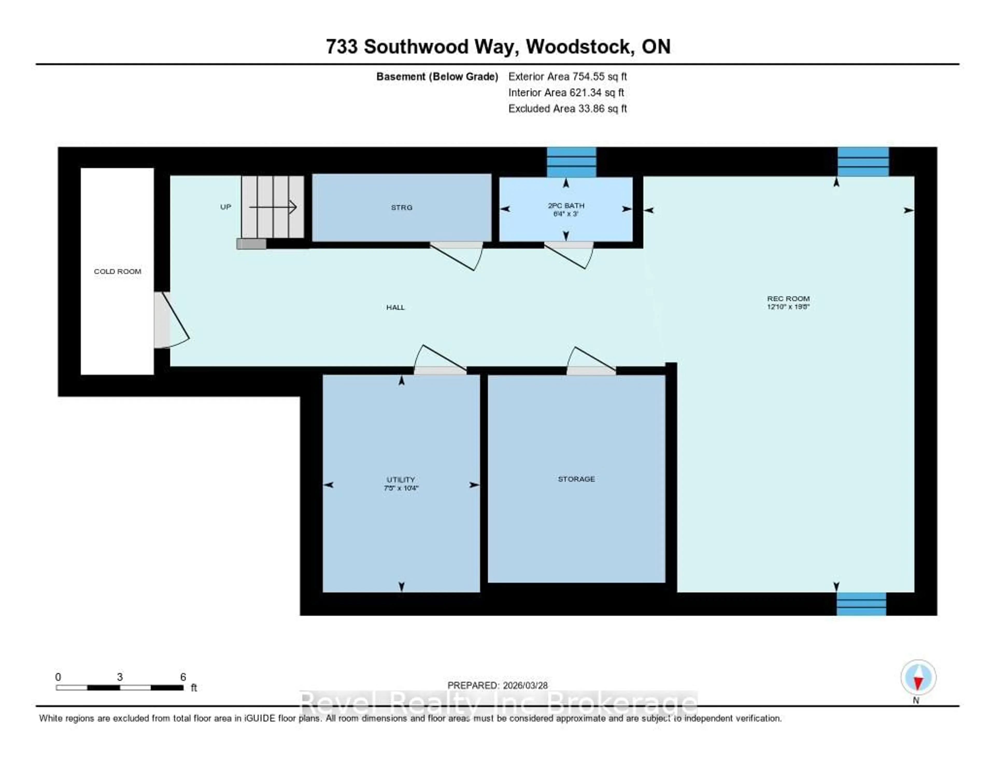 Floor plan for 733 Southwood Way, South-West Oxford Ontario N4V 1G5