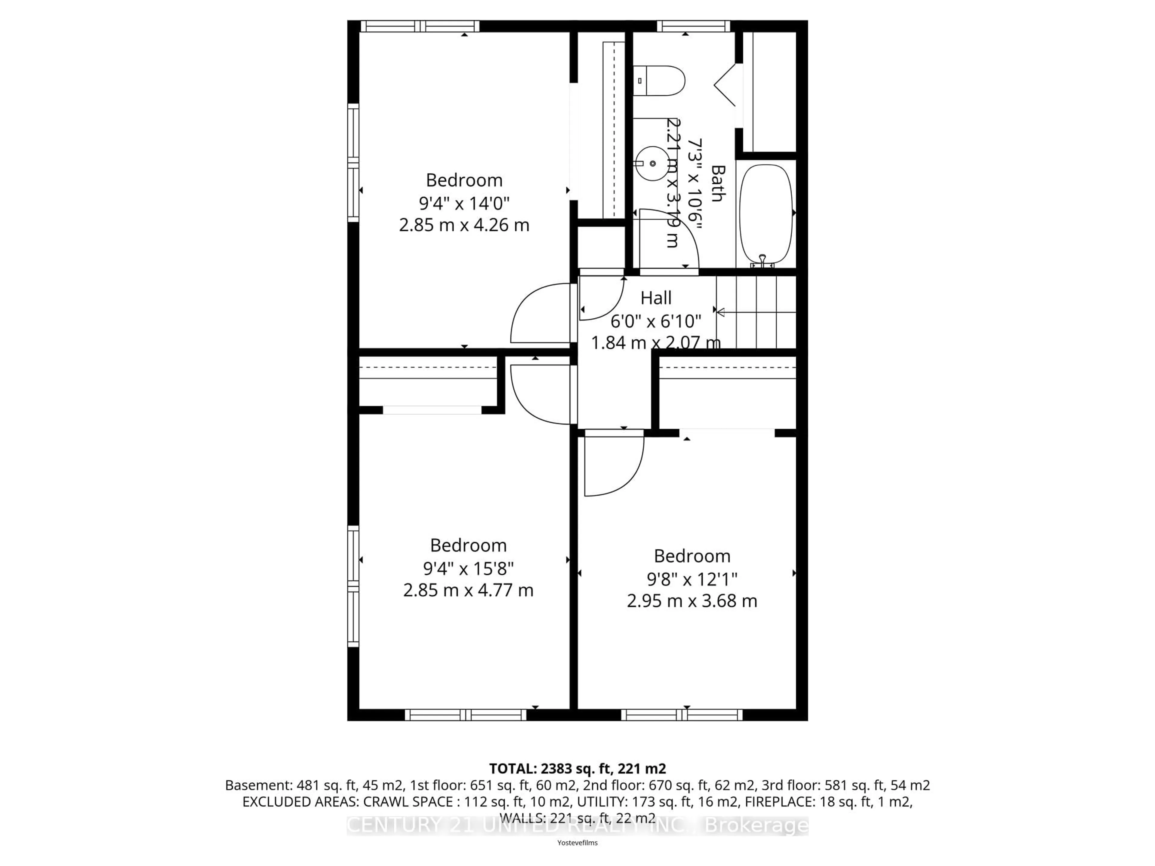 Floor plan for 1277 Olympus Ave, Peterborough Ontario K9H 6V9