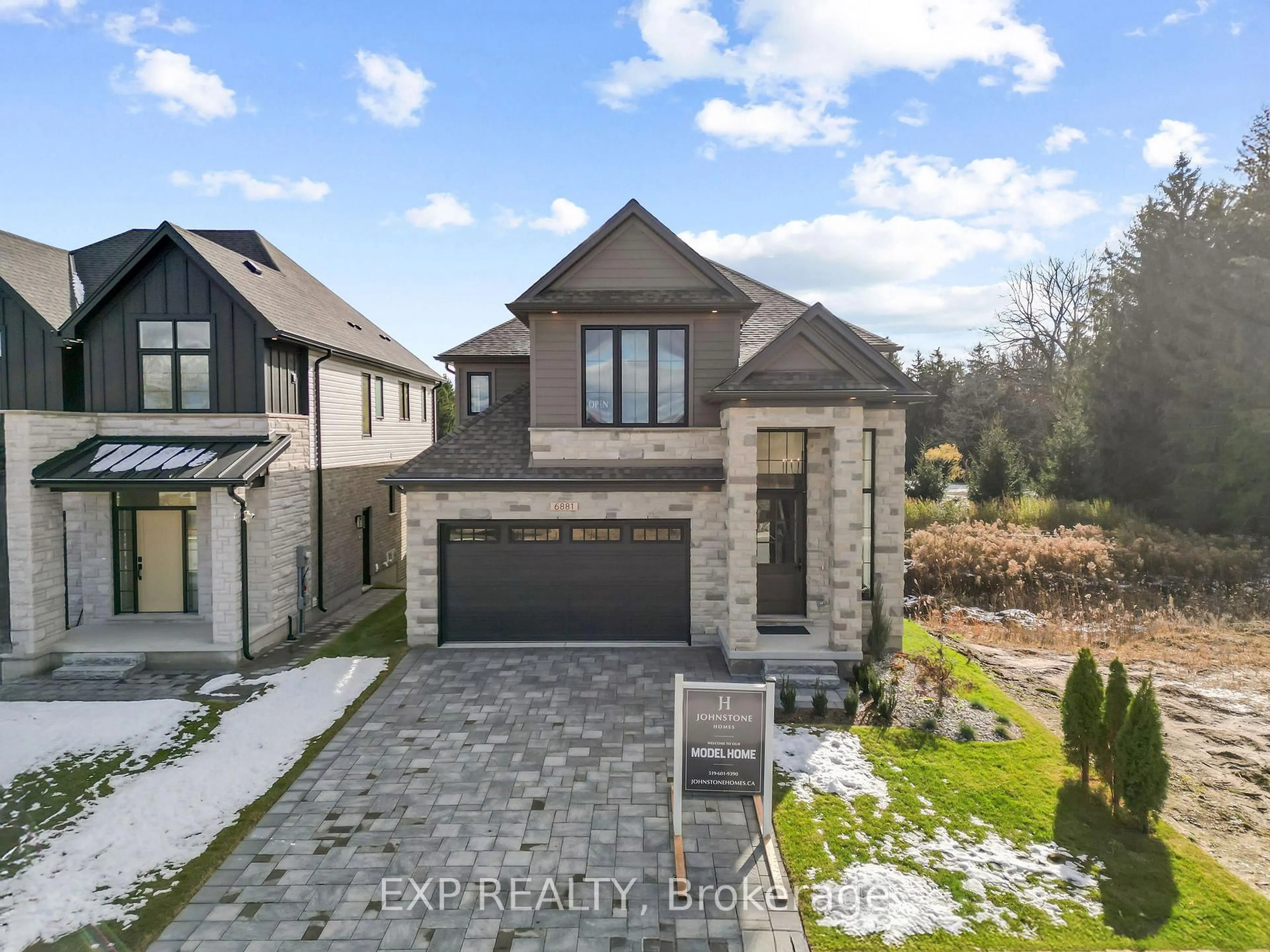 A pic from outside/outdoor area/front of a property/back of a property/a pic from drone, street for 6881 Heathwoods Ave, London South Ontario N6P 1H5