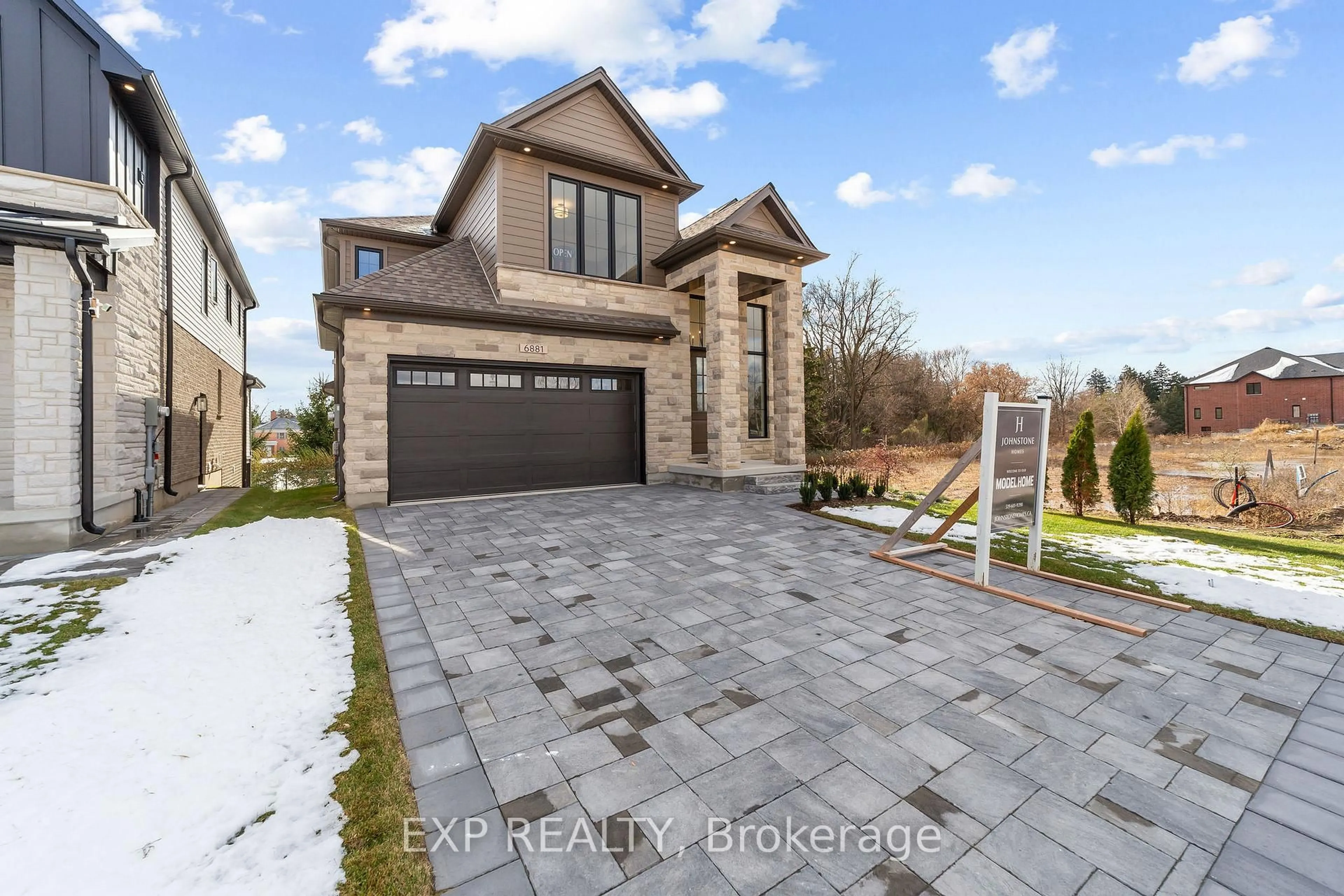 Home with brick exterior material, street for 6881 Heathwoods Ave, London South Ontario N6P 1H5