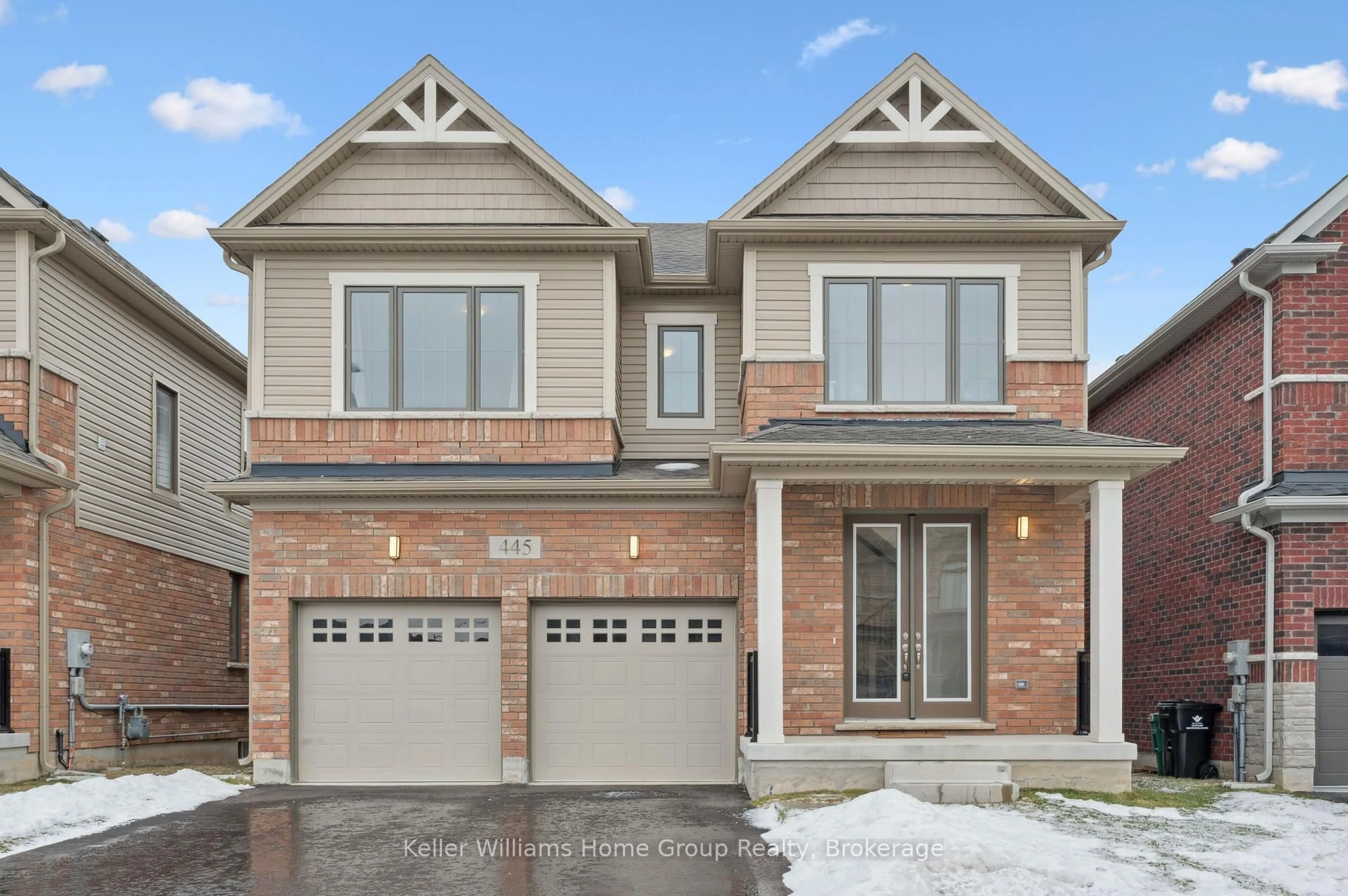 Home with brick exterior material, street for 445 Robert Woolner St, North Dumfries Ontario N0B 1E0