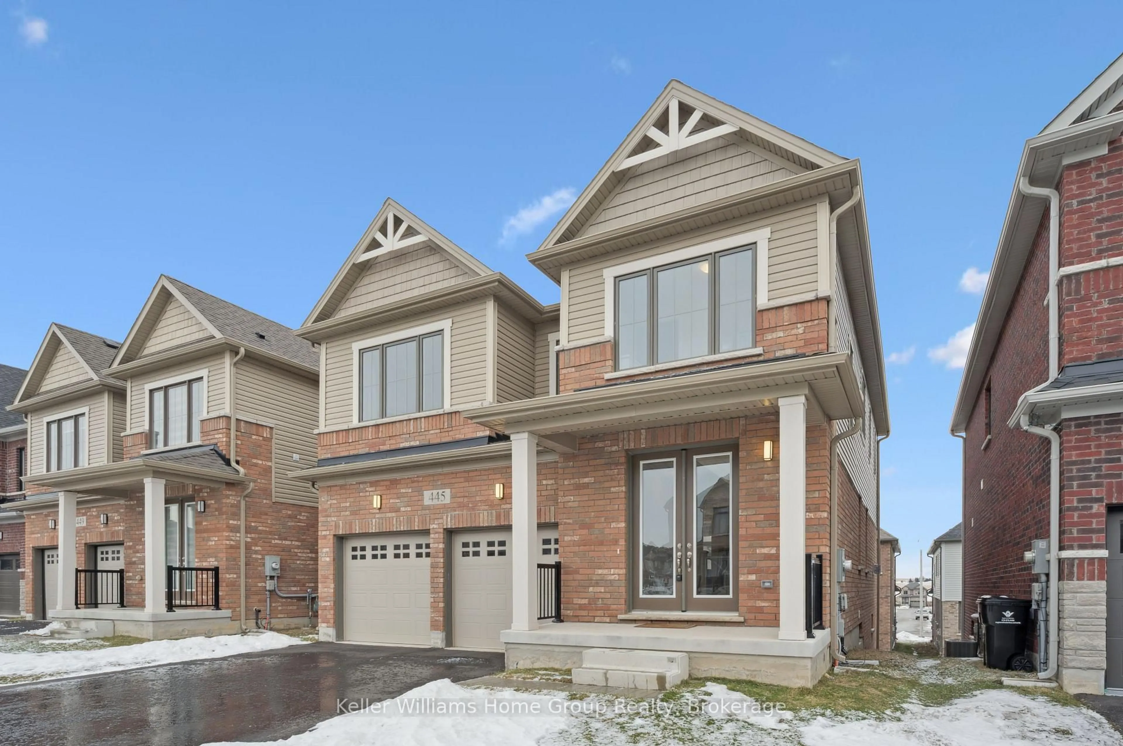 Home with brick exterior material, street for 445 Robert Woolner St, North Dumfries Ontario N0B 1E0