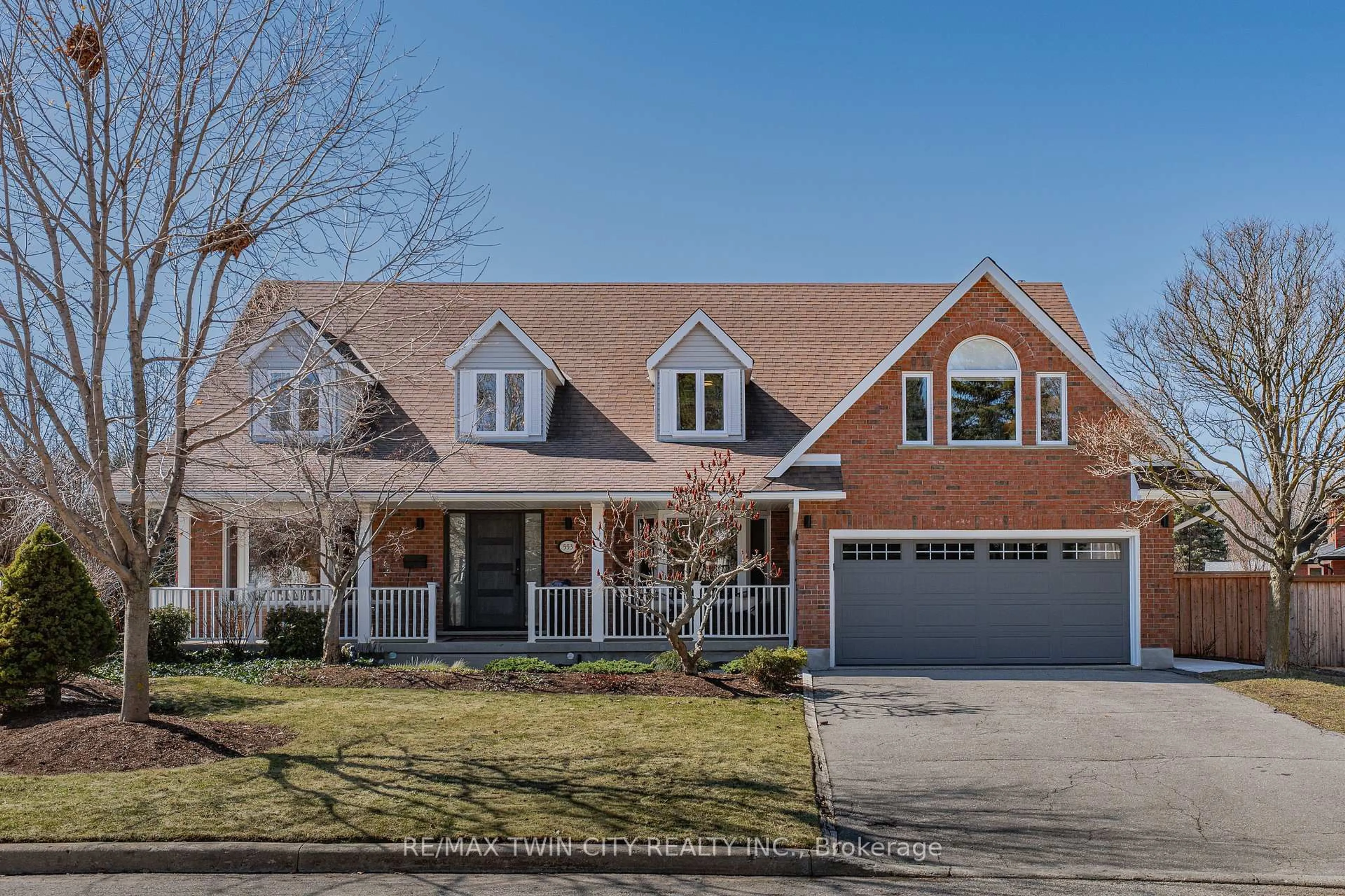 Home with brick exterior material, street for 553 Sandbrooke Crt, Waterloo Ontario N2T 2H4