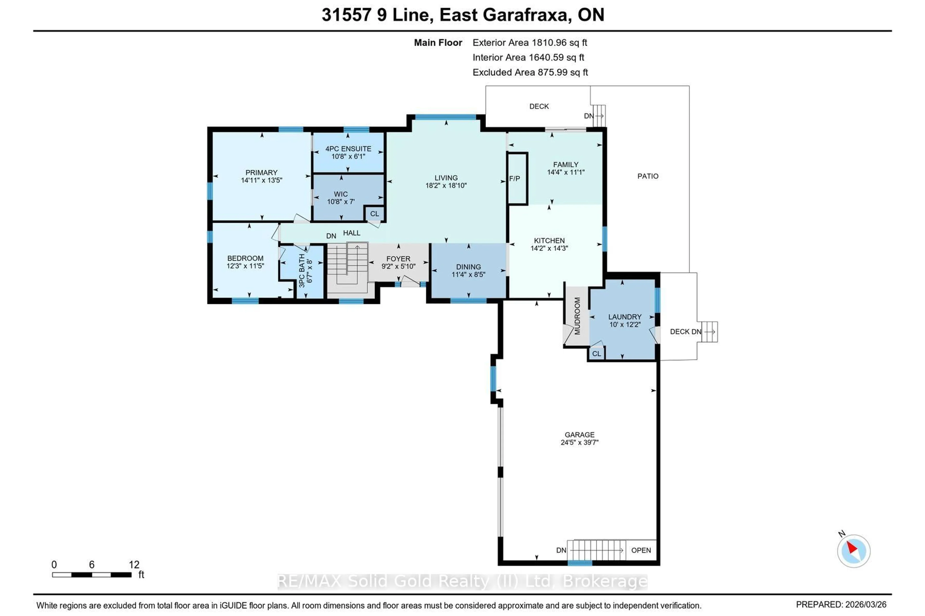Floor plan for 31557 9th Line, East Garafraxa Ontario L9W 6Y9
