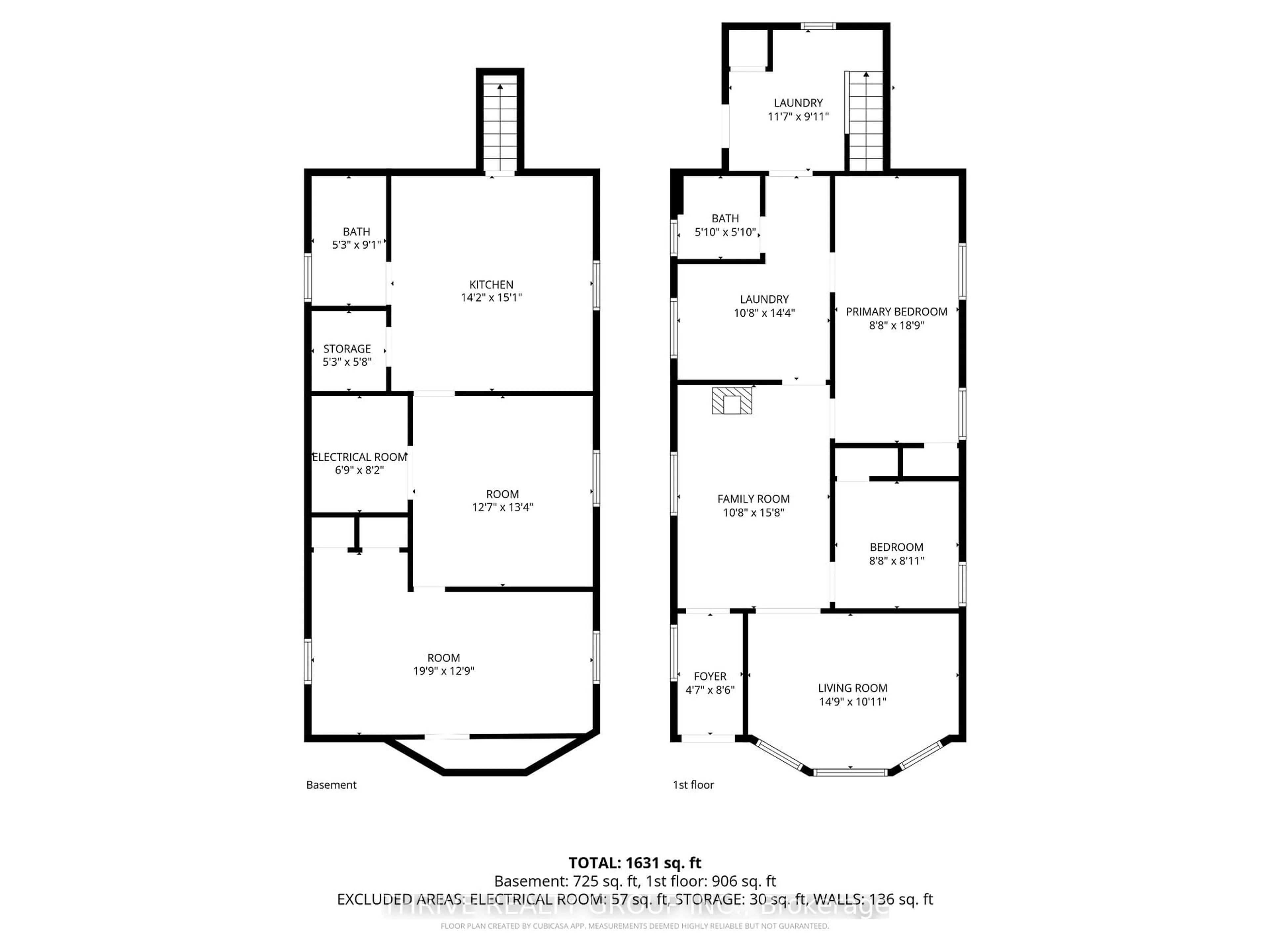 Floor plan for 864 Stedwell St, London East Ontario N5Z 1L8