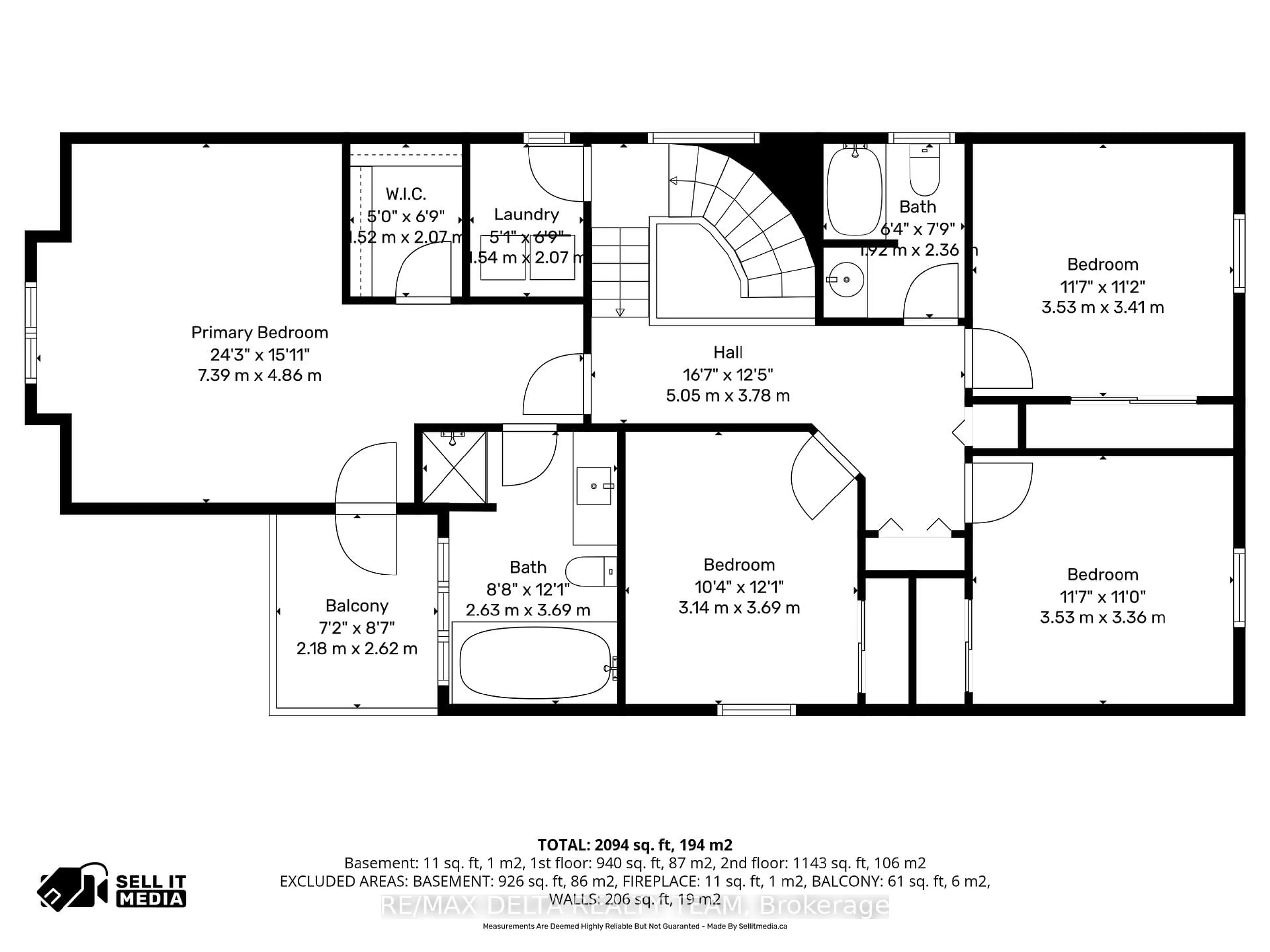 Floor plan for 1021 Fieldfair Way, Orleans Ontario K4A 0E2