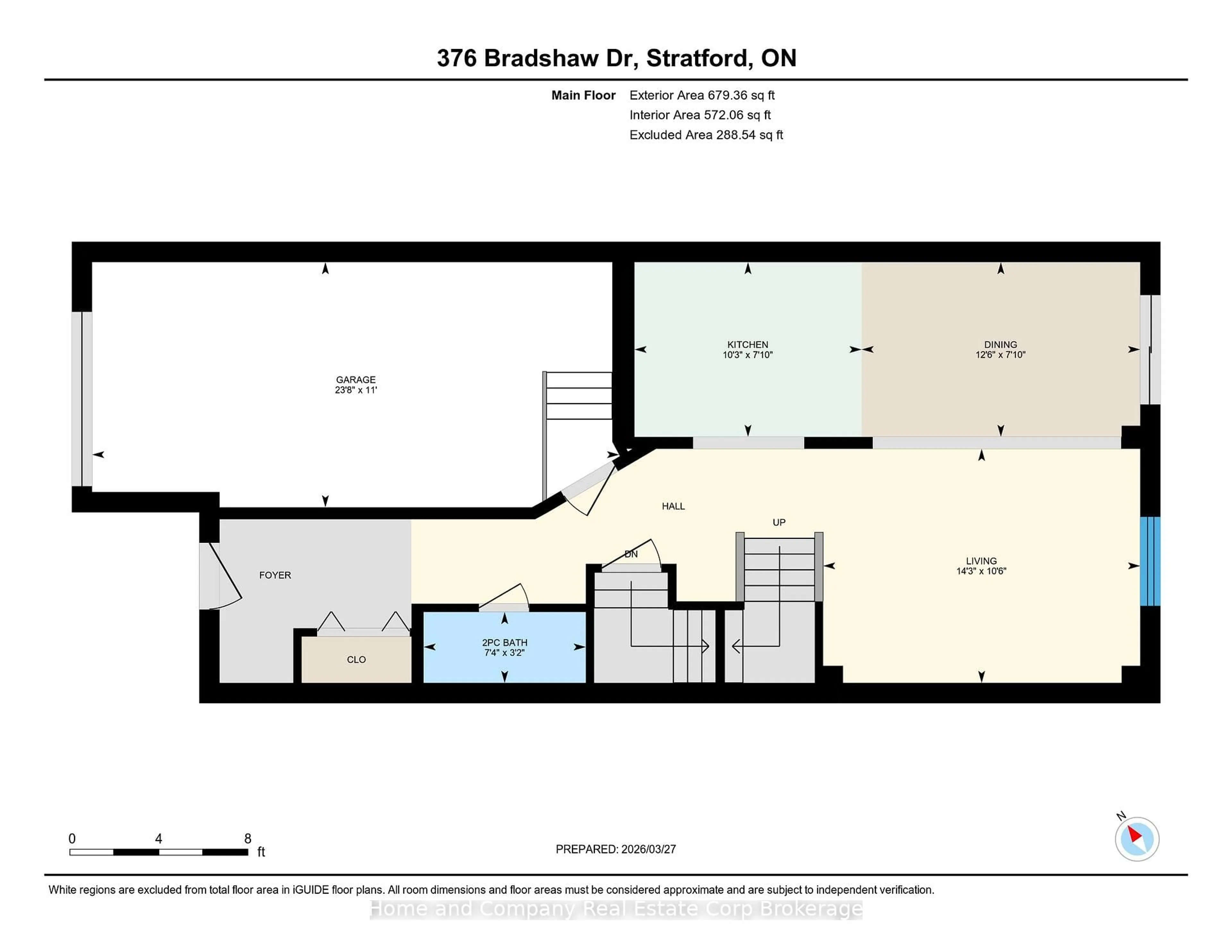 Floor plan for 376 Bradshaw Dr, Stratford Ontario N5A 0K2
