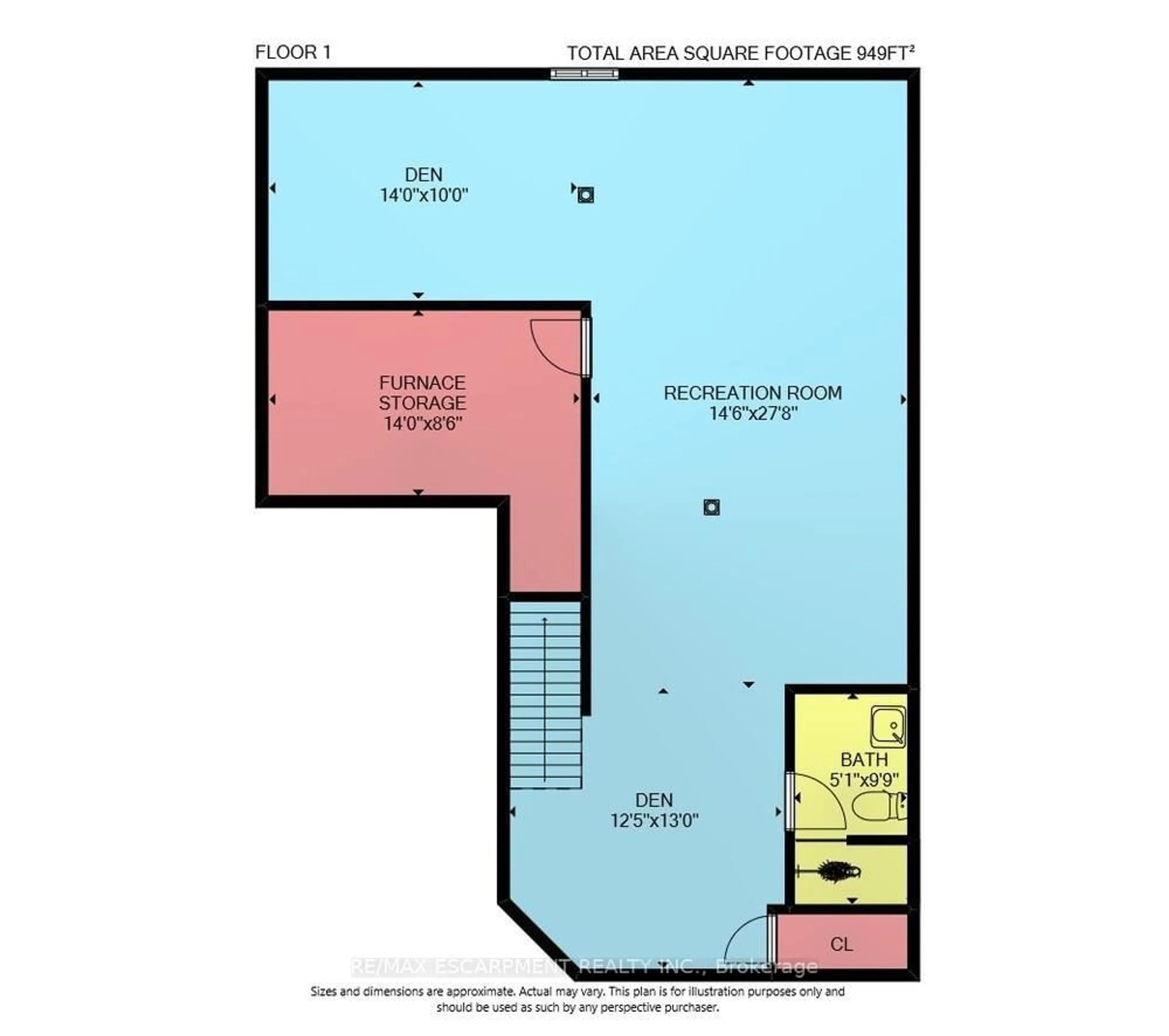 Floor plan for 18 Ecker Lane, Hamilton Ontario L0R 1C0