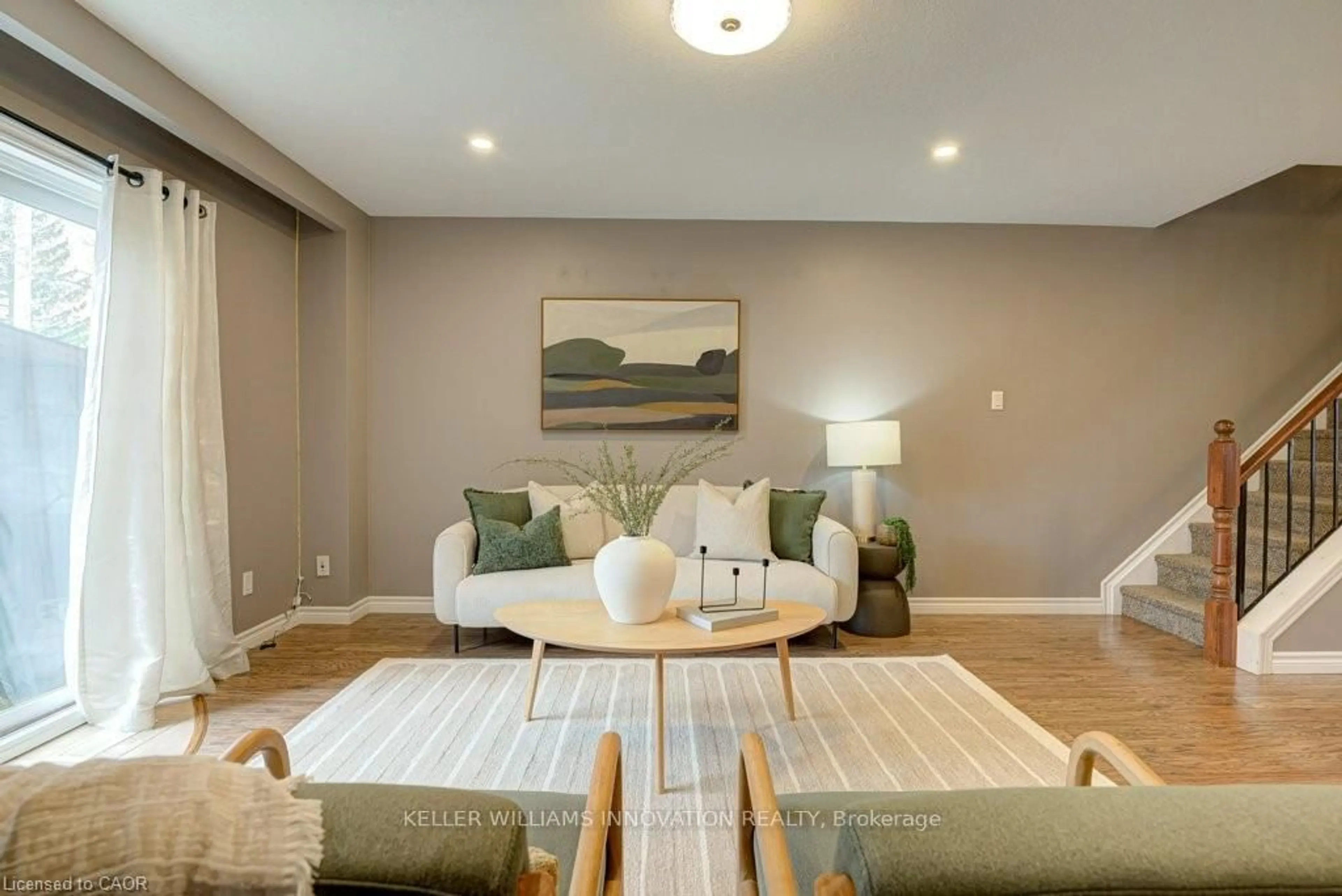 Living room with furniture, unknown for 50 Westmount Rd #23, Kitchener Ontario N2M 1R5