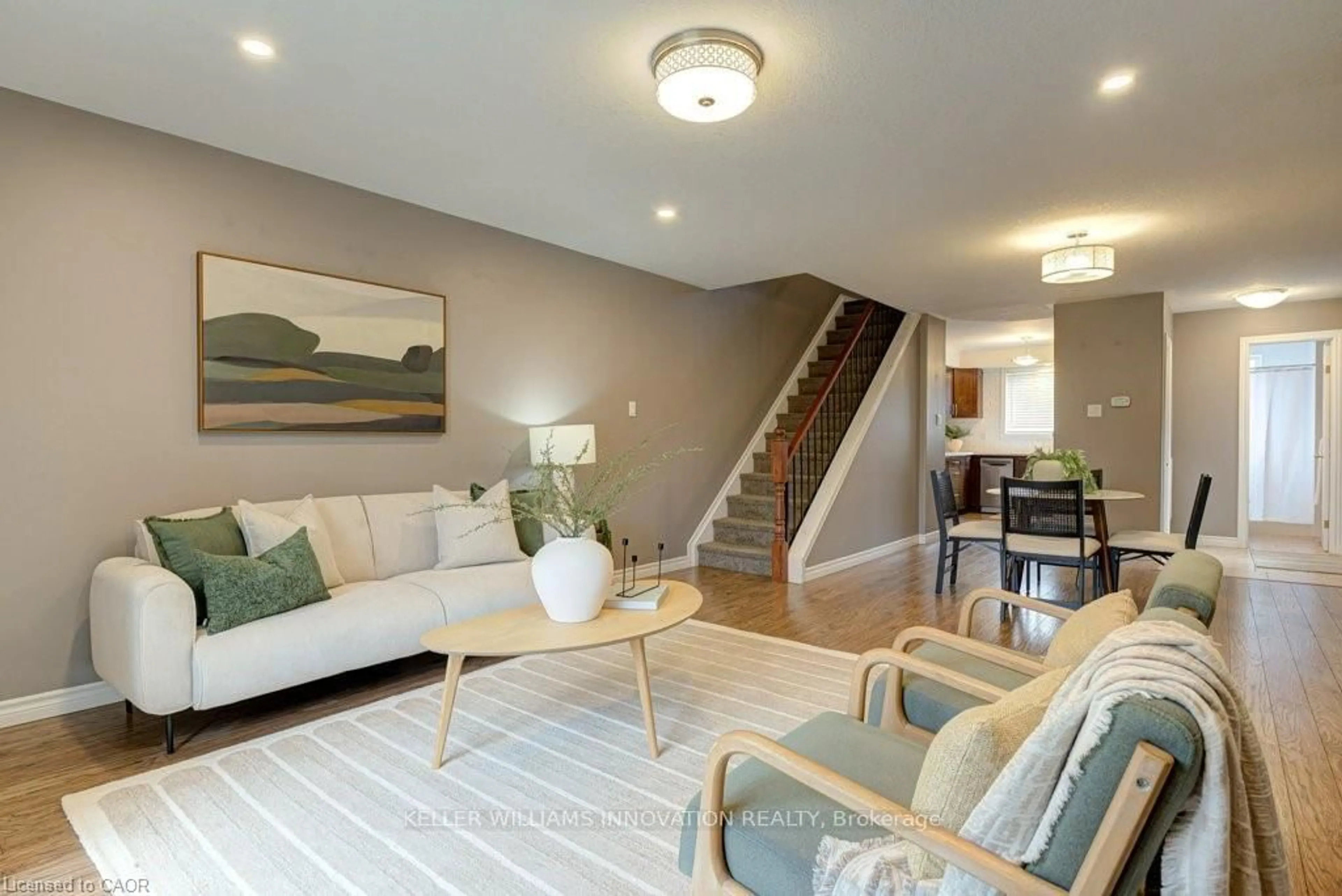 Living room with furniture, unknown for 50 Westmount Rd #23, Kitchener Ontario N2M 1R5