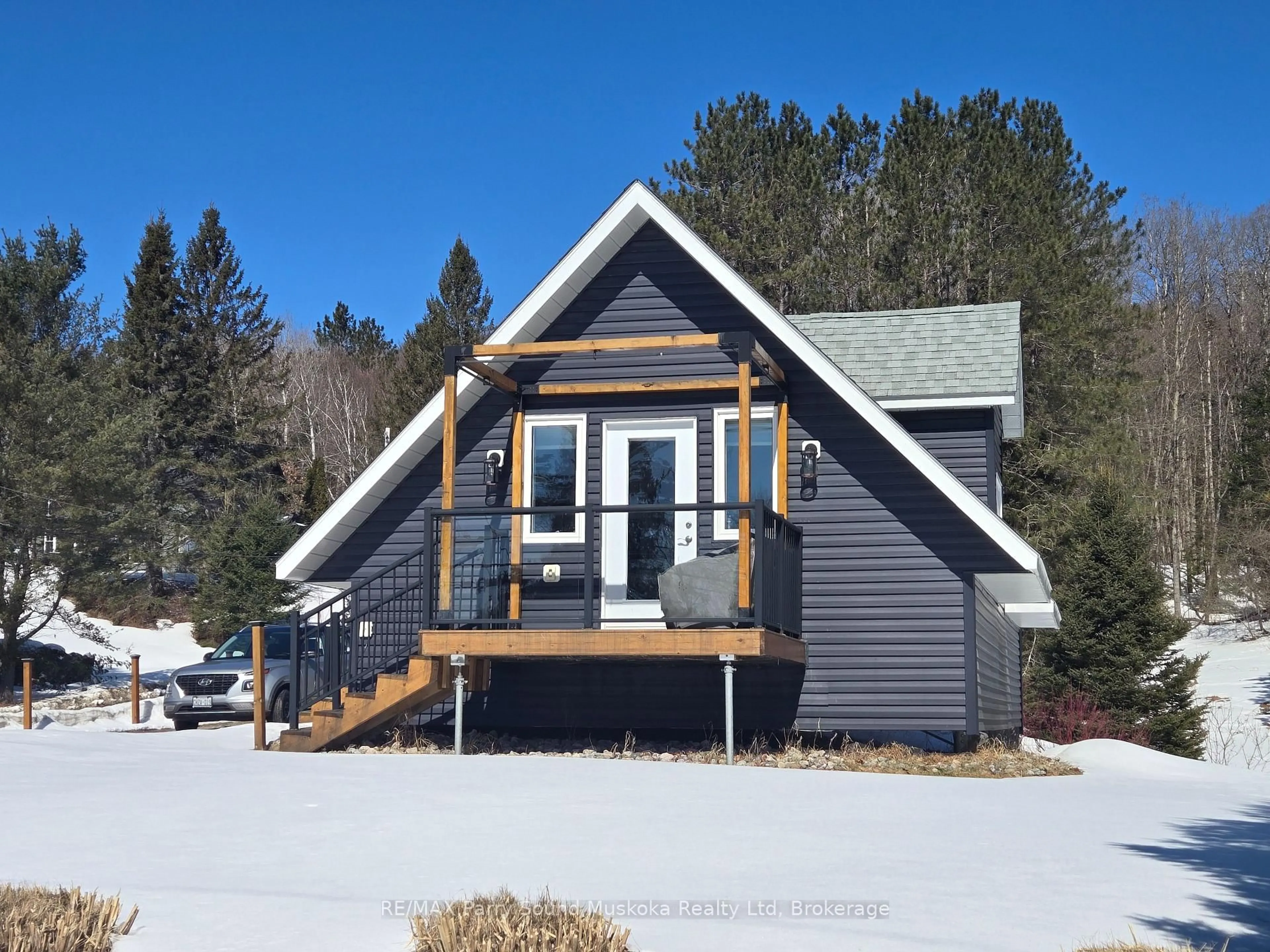 Home with vinyl exterior material, street for 141 Hwy 520 Highway, Armour Ontario P0A 1C0