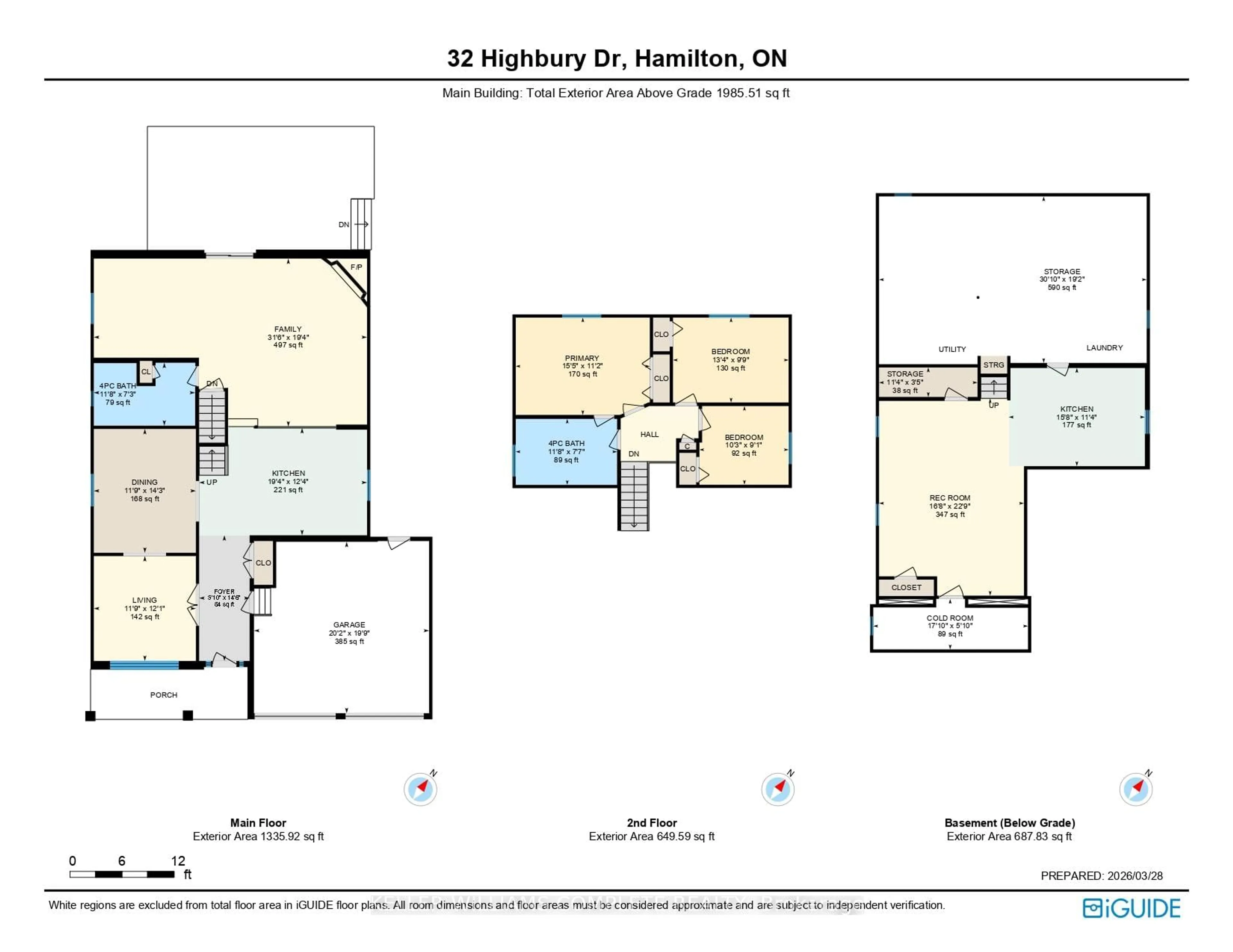 Floor plan for 32 Highbury Dr, Hamilton Ontario L8J 2T4