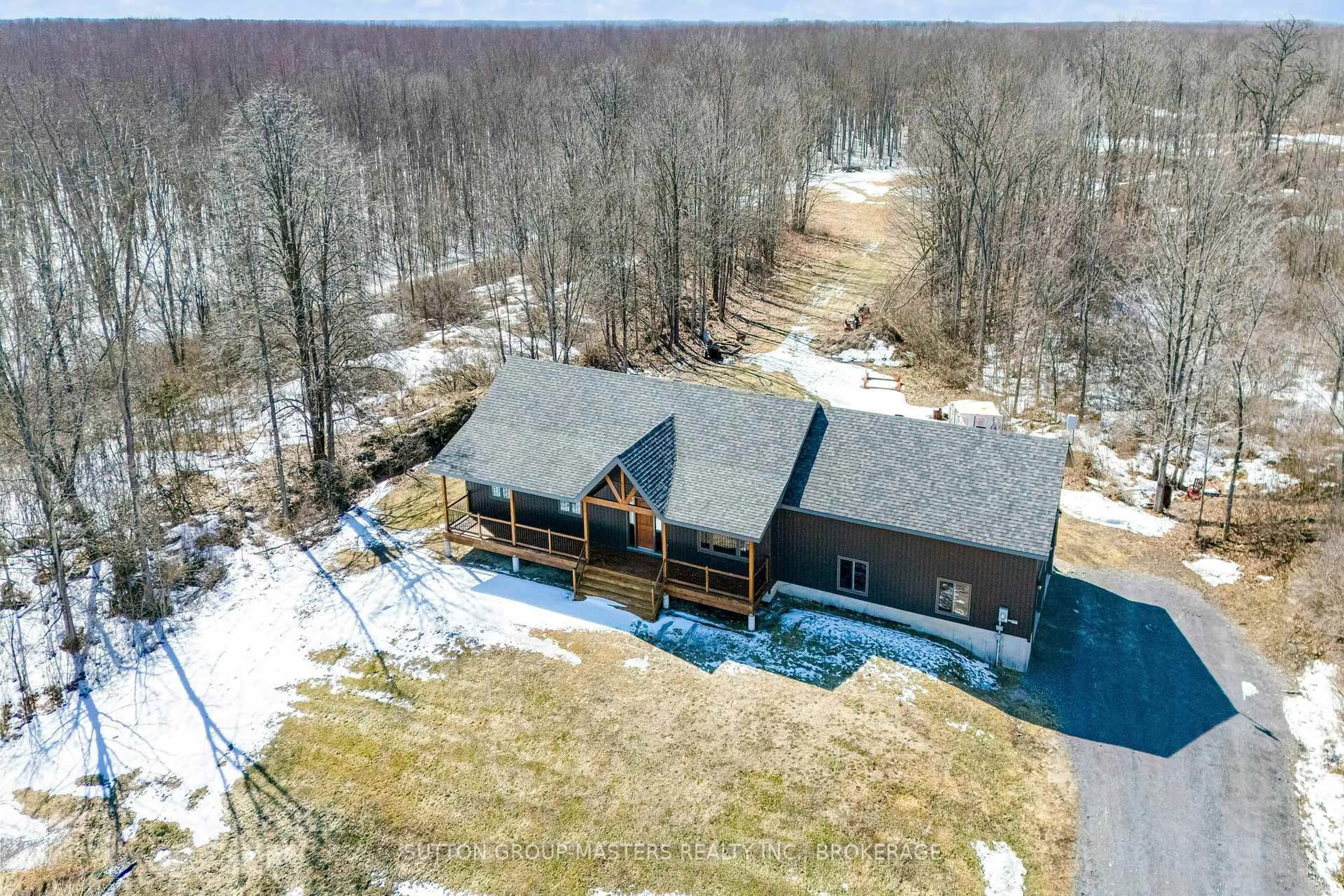 A pic from outside/outdoor area/front of a property/back of a property/a pic from drone, water/lake/river/ocean view for 4711 Bellrock Rd, Verona Ontario K0H 2W0