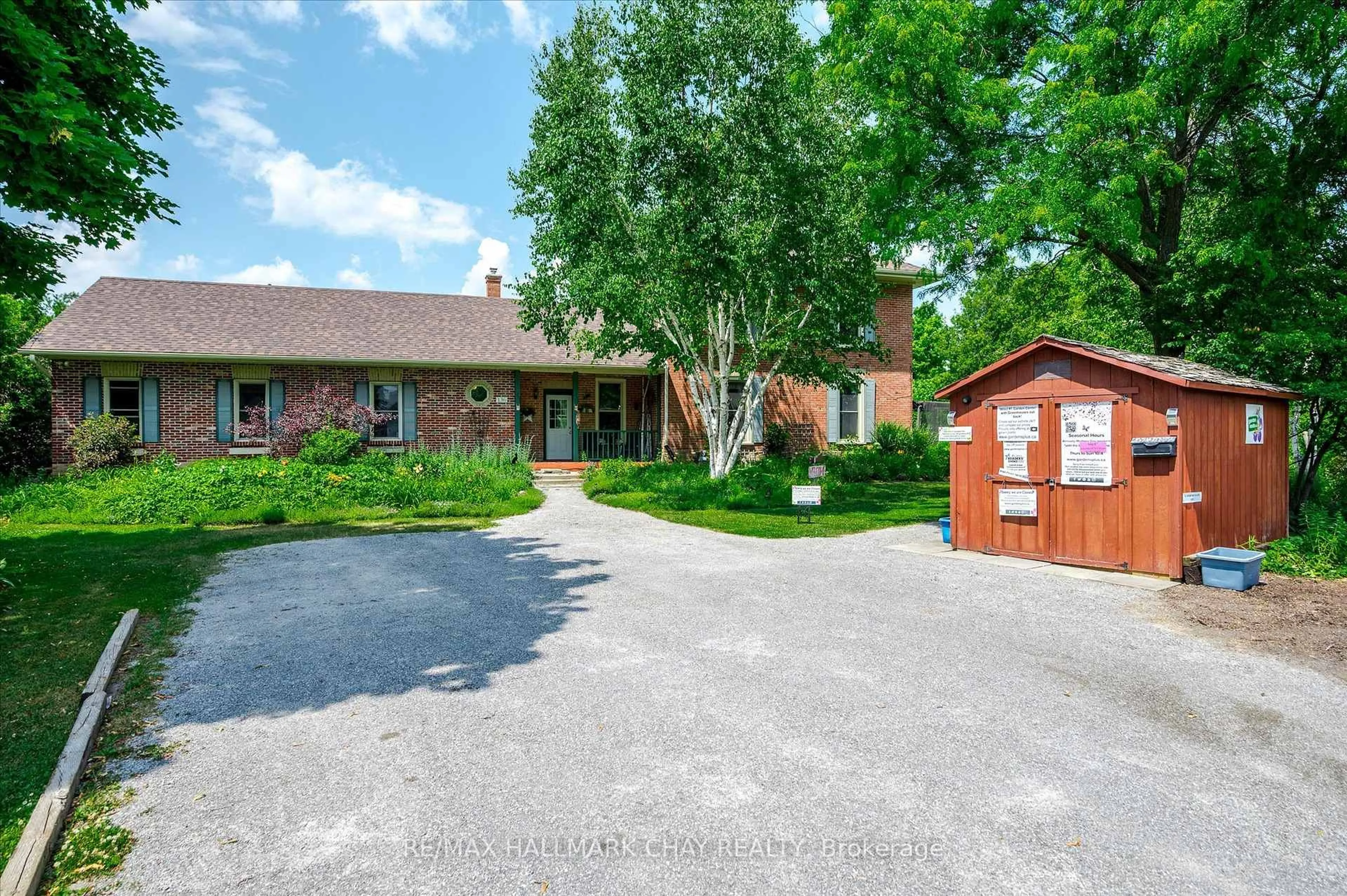 A pic from outside/outdoor area/front of a property/back of a property/a pic from drone, street for 136 County 4 Rd, Douro-Dummer Ontario K9L 1V6