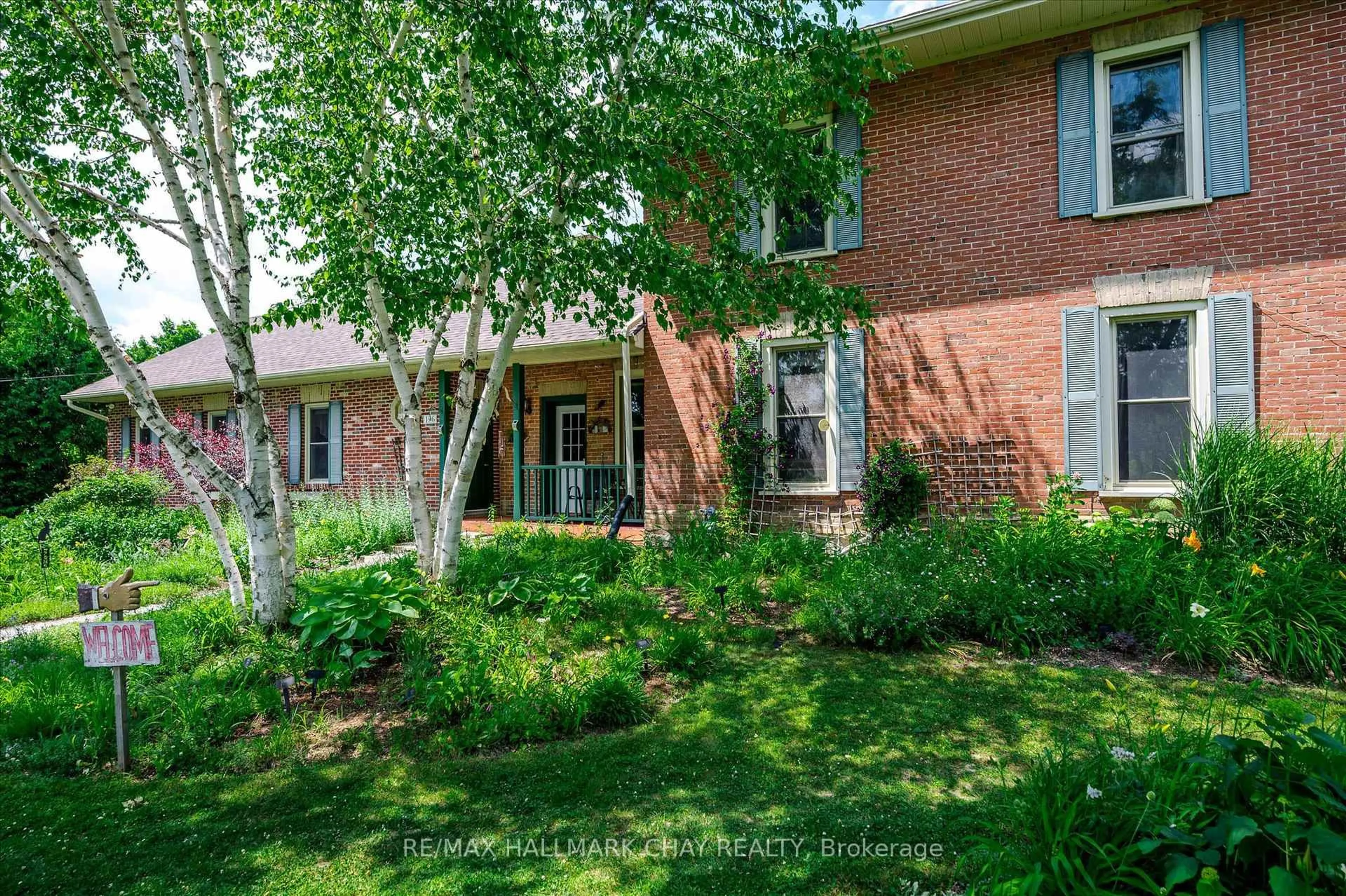 Home with brick exterior material, street for 136 County 4 Rd, Douro-Dummer Ontario K9L 1V6