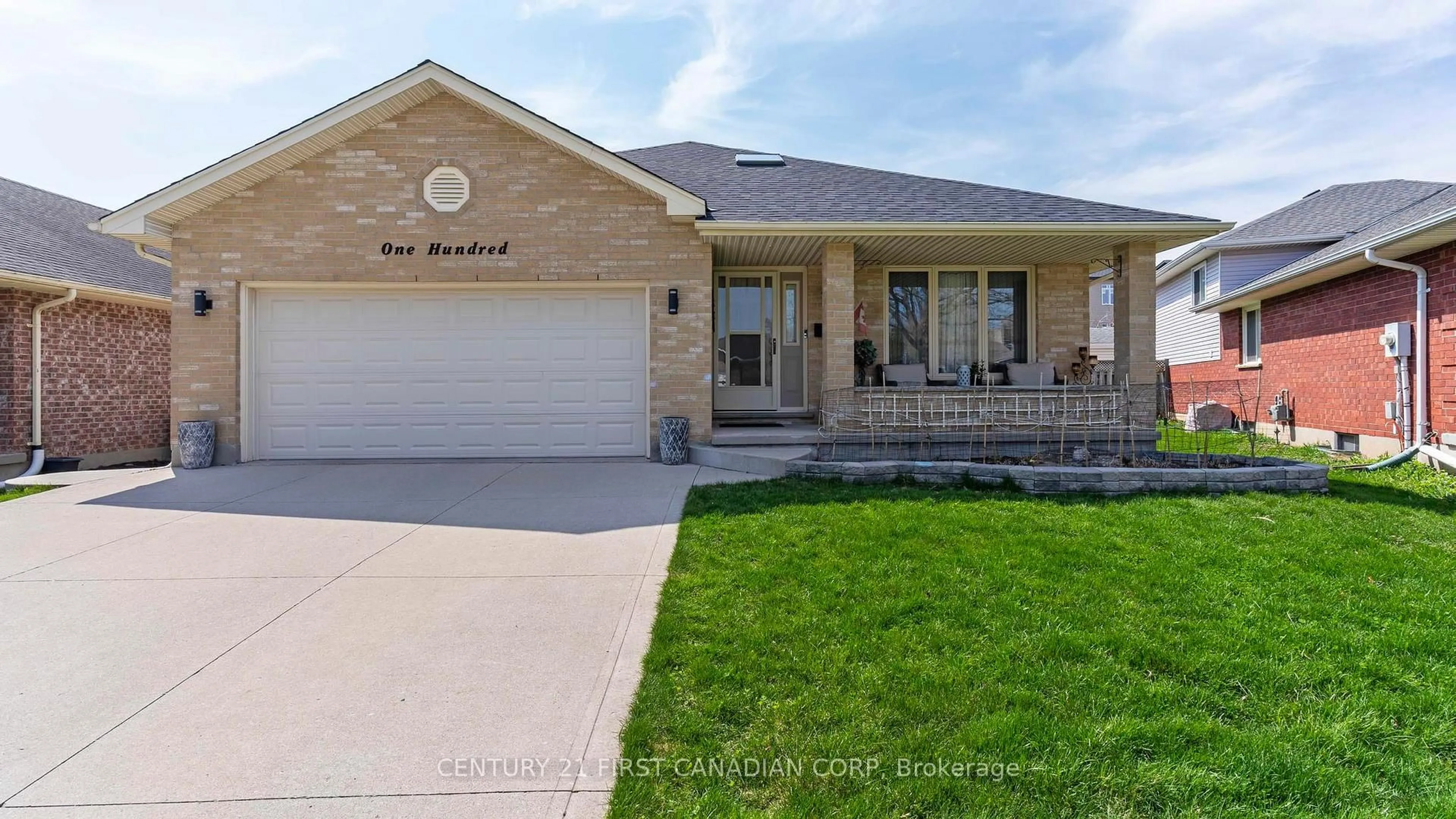 Home with brick exterior material, street for 100 Josselyn Dr, London South Ontario N6E 3V6