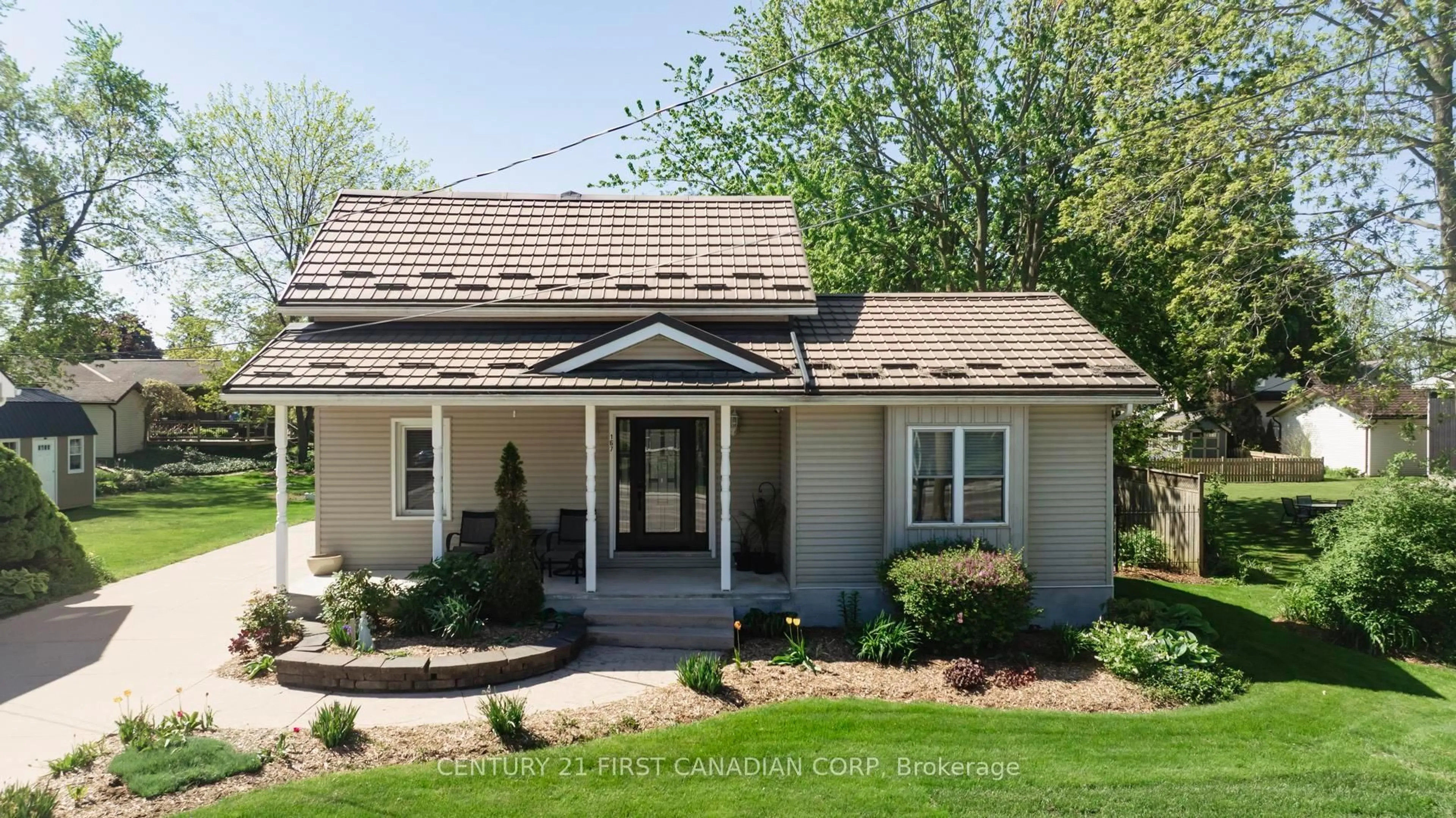 Home with vinyl exterior material, street for 167 Dashwood Rd, South Huron Ontario N0M 1N0