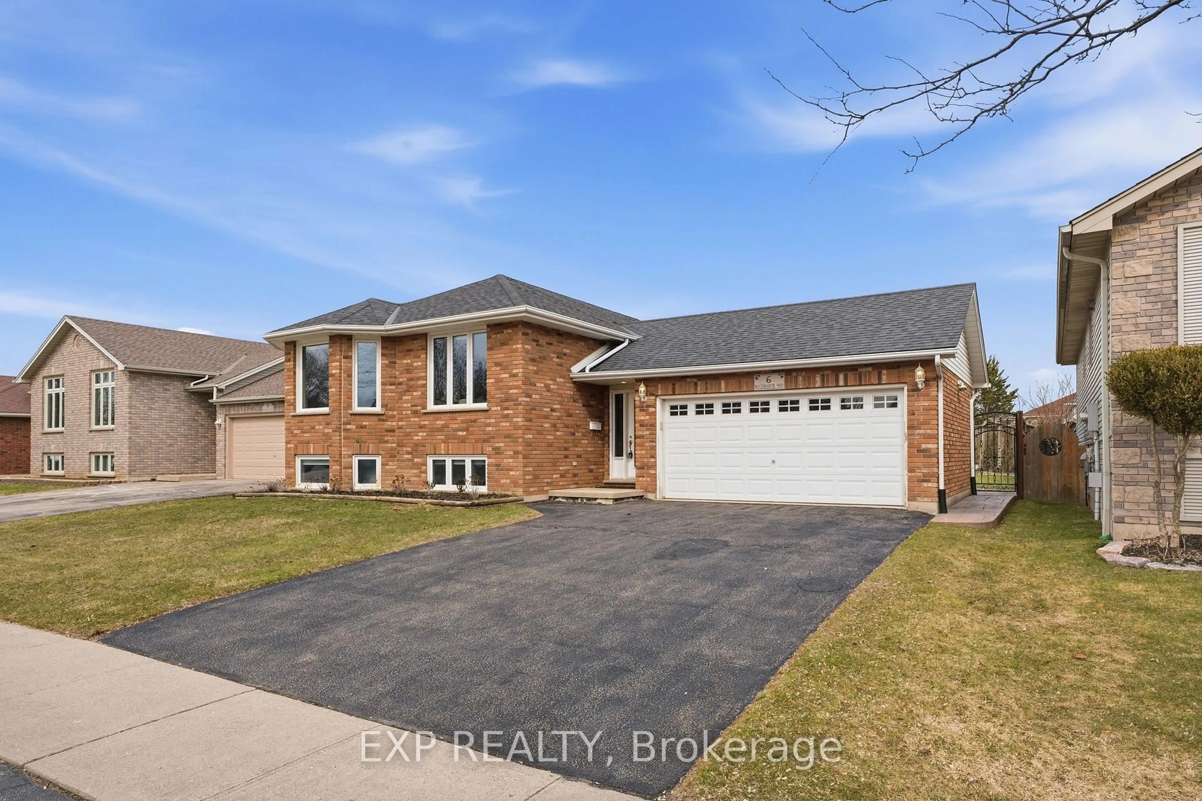 Home with brick exterior material, street for 6 Mccormick Way, Brantford Ontario N3V 1E6