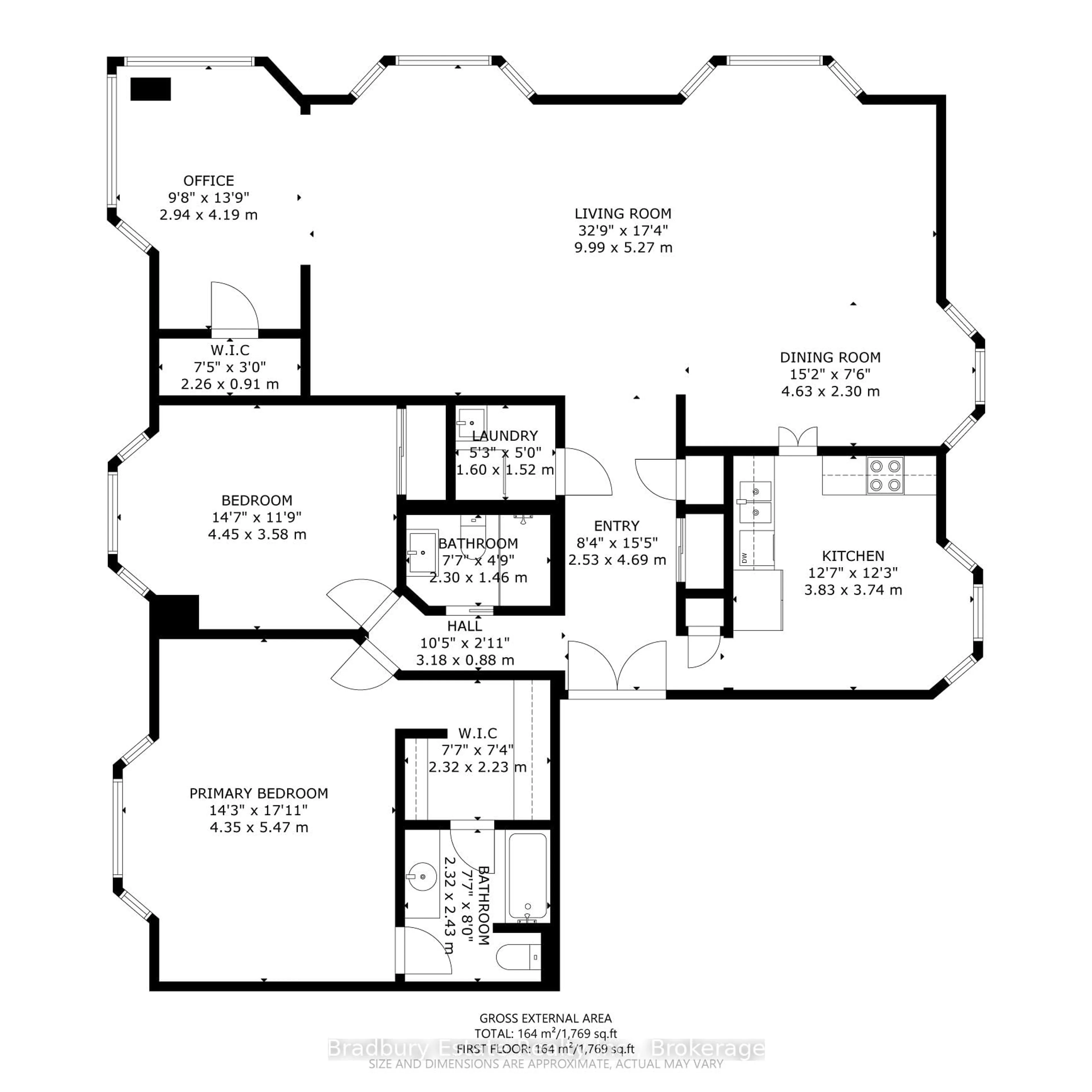 Floor plan for 49 Robinson St #200, Hamilton Ontario L8P 1Y7