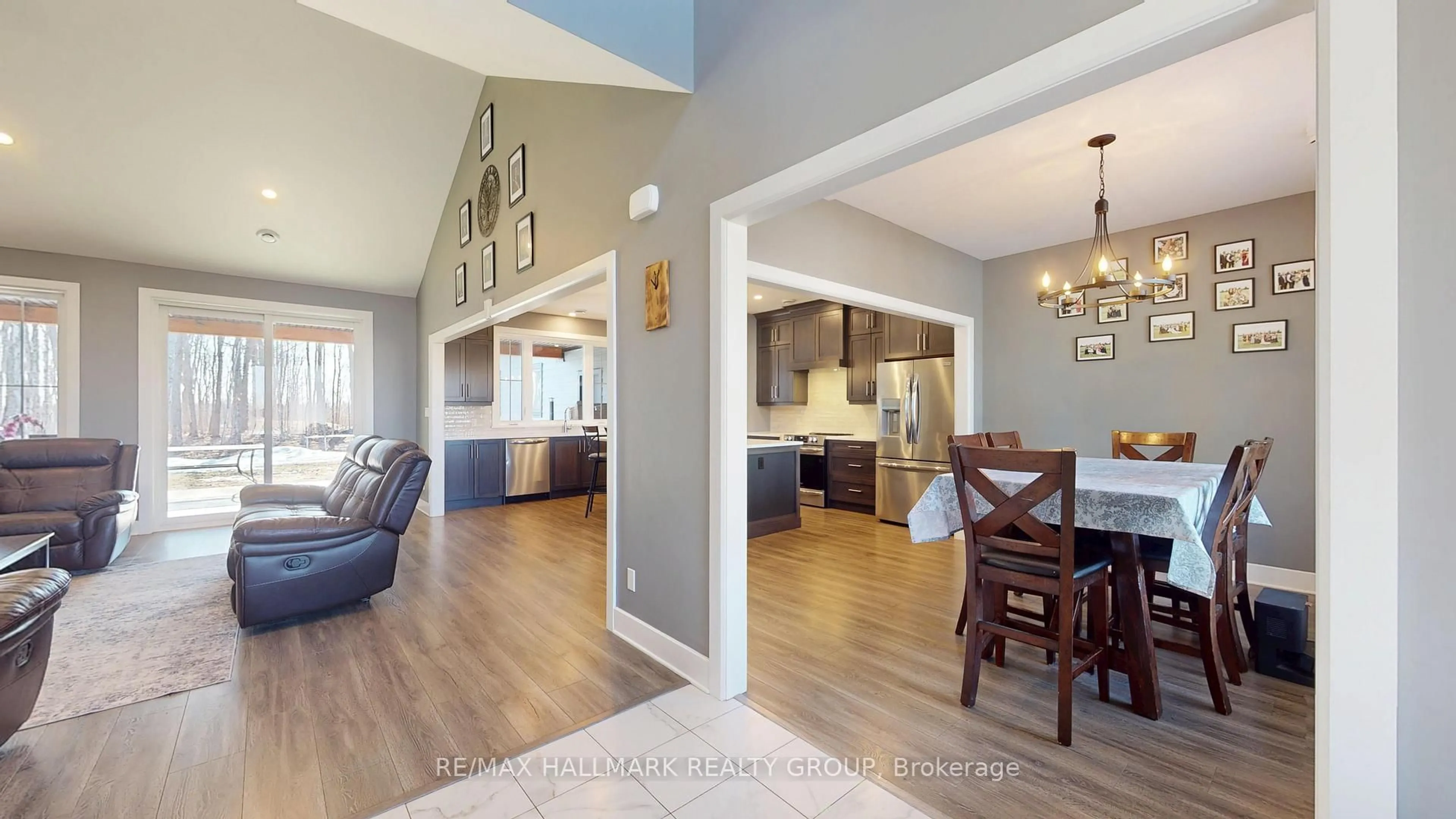 Open concept kitchen, wood/laminate floor for 16 Cole Rd, Elizabethtown-Kitley Ontario K0G 1R0