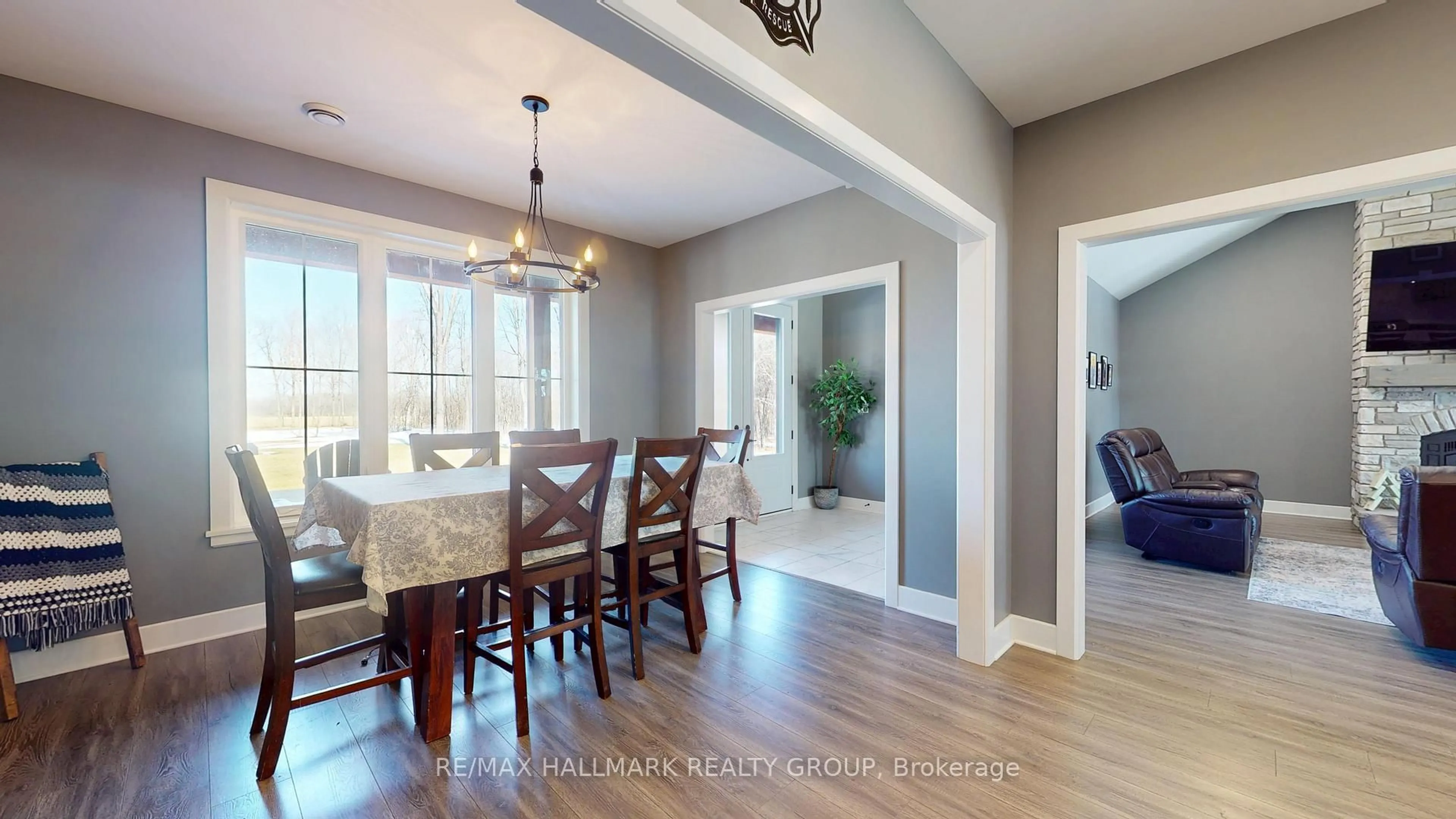 Dining room, wood/laminate floor for 16 Cole Rd, Elizabethtown-Kitley Ontario K0G 1R0