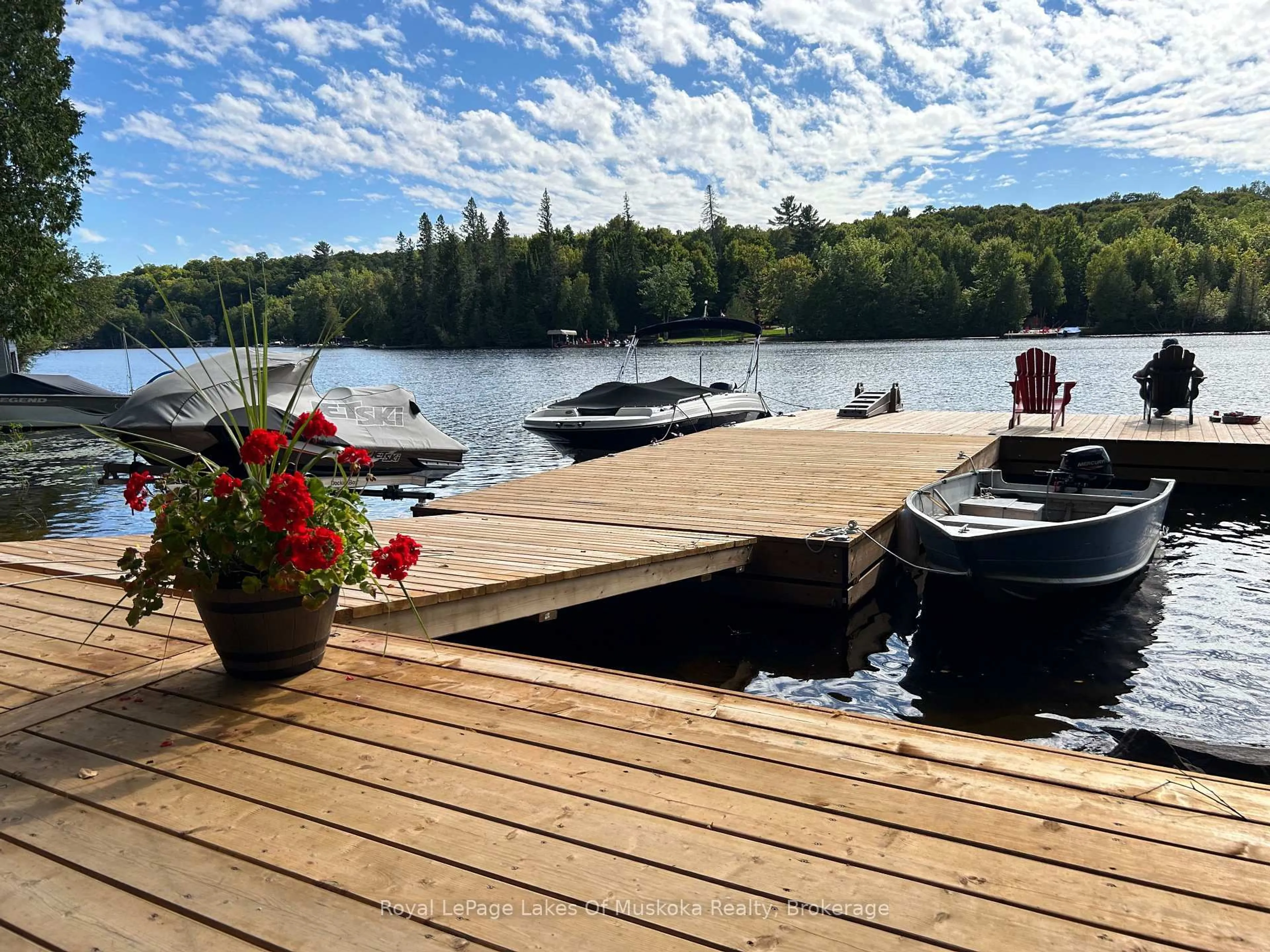Patio, water/lake/river/ocean view for 340 Wurm Rd, Magnetawan Ontario P0A 1P0