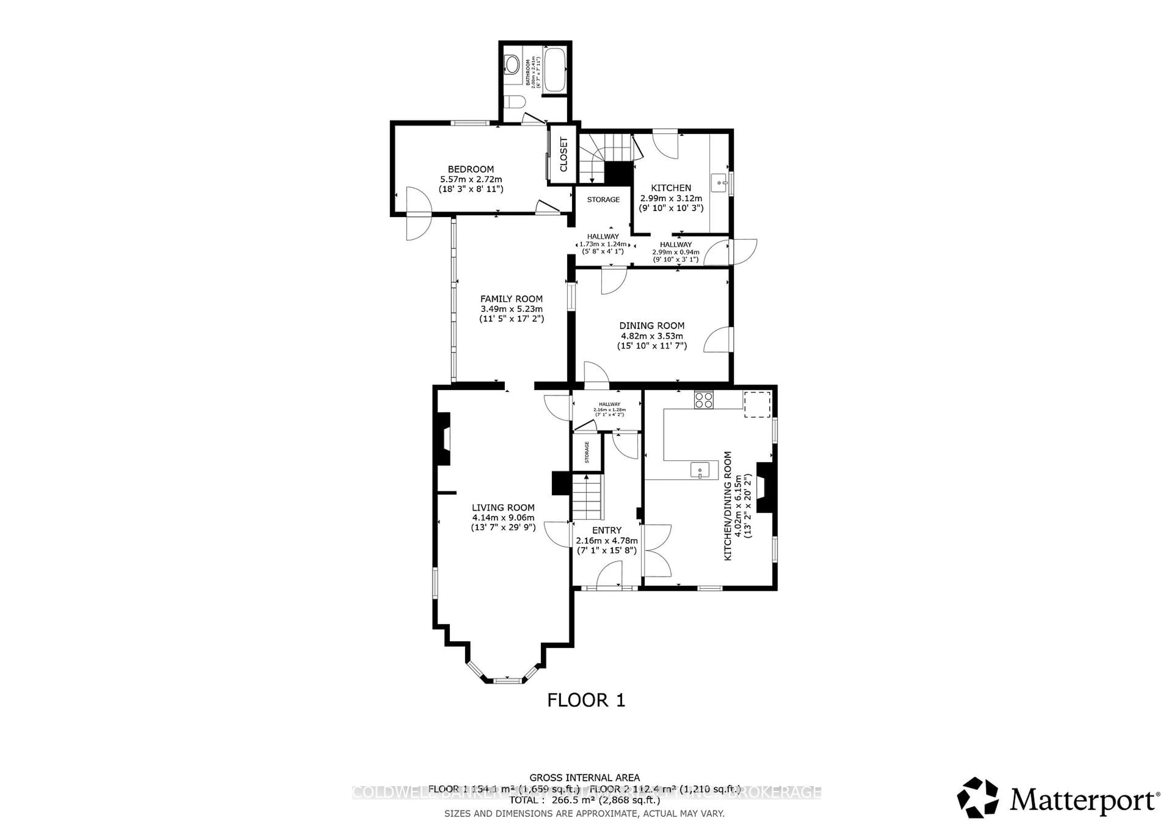 Floor plan for 201 Bridge St, Greater Napanee Ontario K7R 2E5