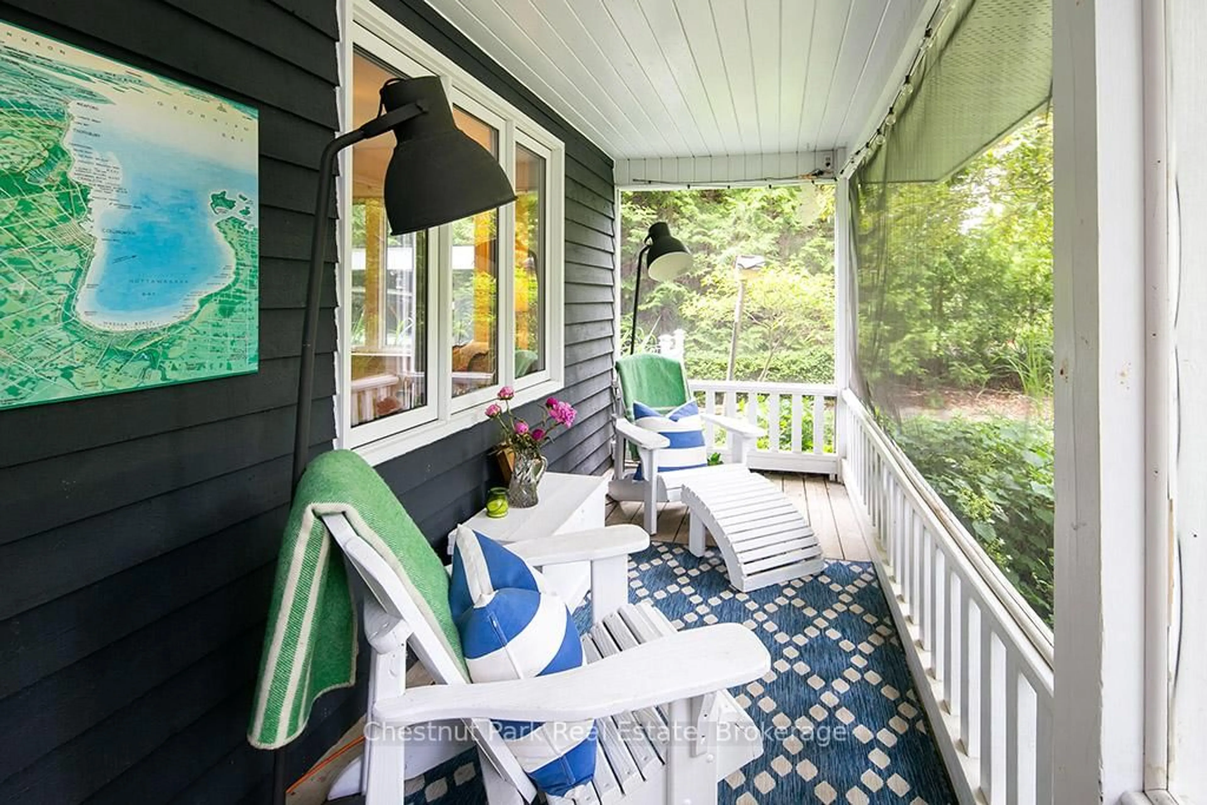 Patio, water/lake/river/ocean view for 114 Clark St, Blue Mountains Ontario N0H 1J0