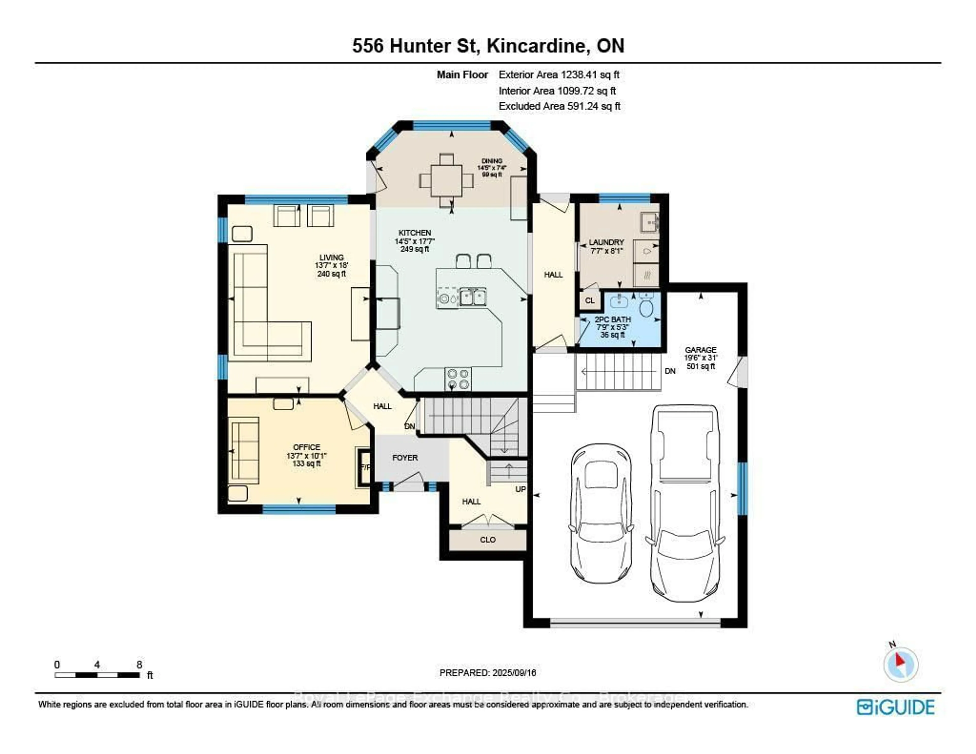 Floor plan for 556 Hunter St, Kincardine Ontario N2Z 0B2