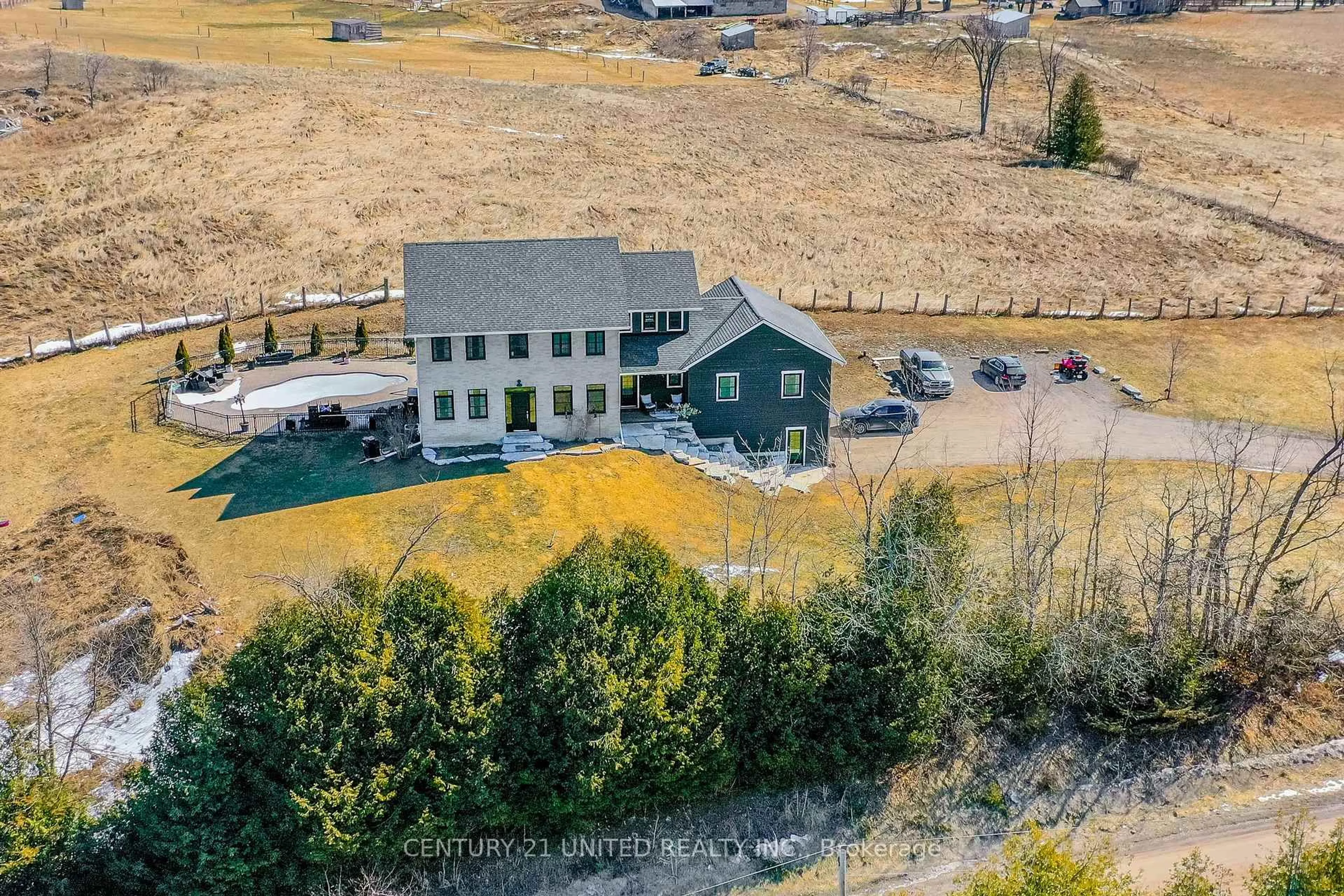 A pic from outside/outdoor area/front of a property/back of a property/a pic from drone, mountain view for 2223 Cameron Line, Asphodel-Norwood Ontario K0L 2B0