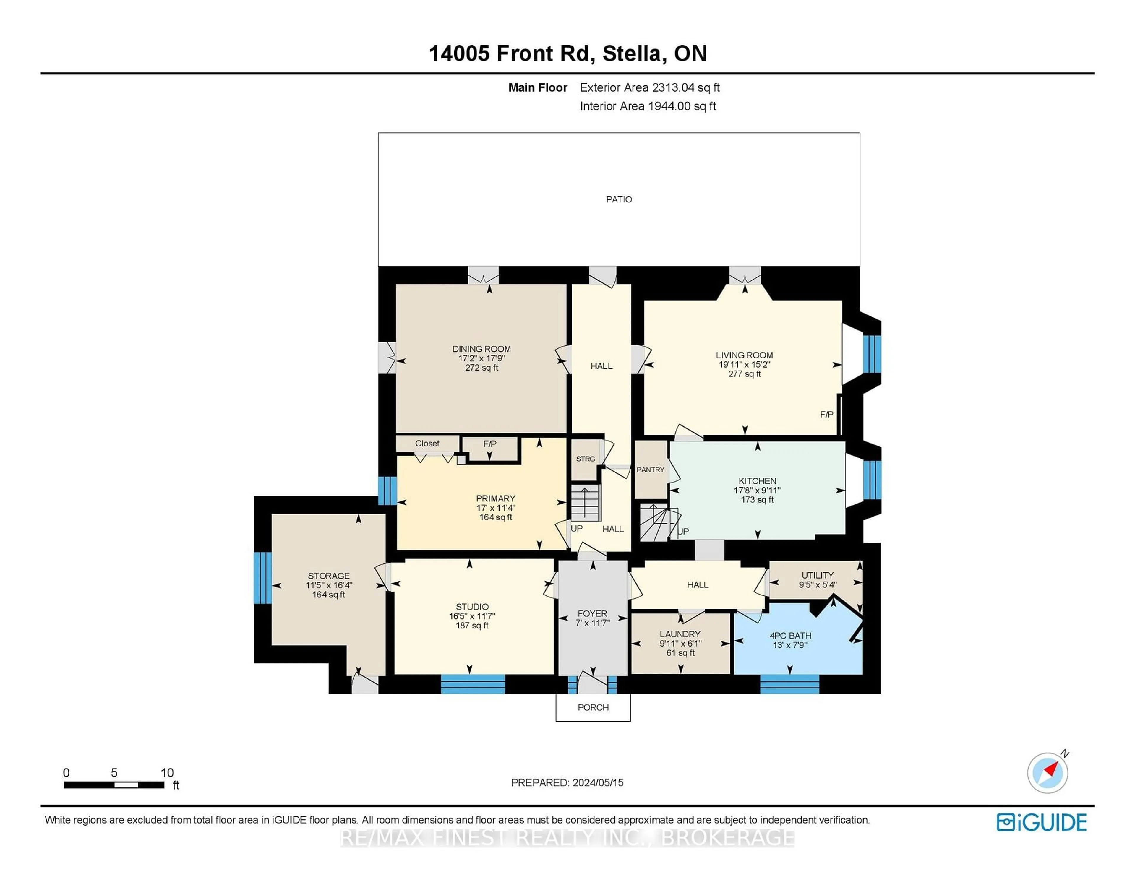 Floor plan for 14005 FRONT Rd, Stella Ontario K0H 2S0