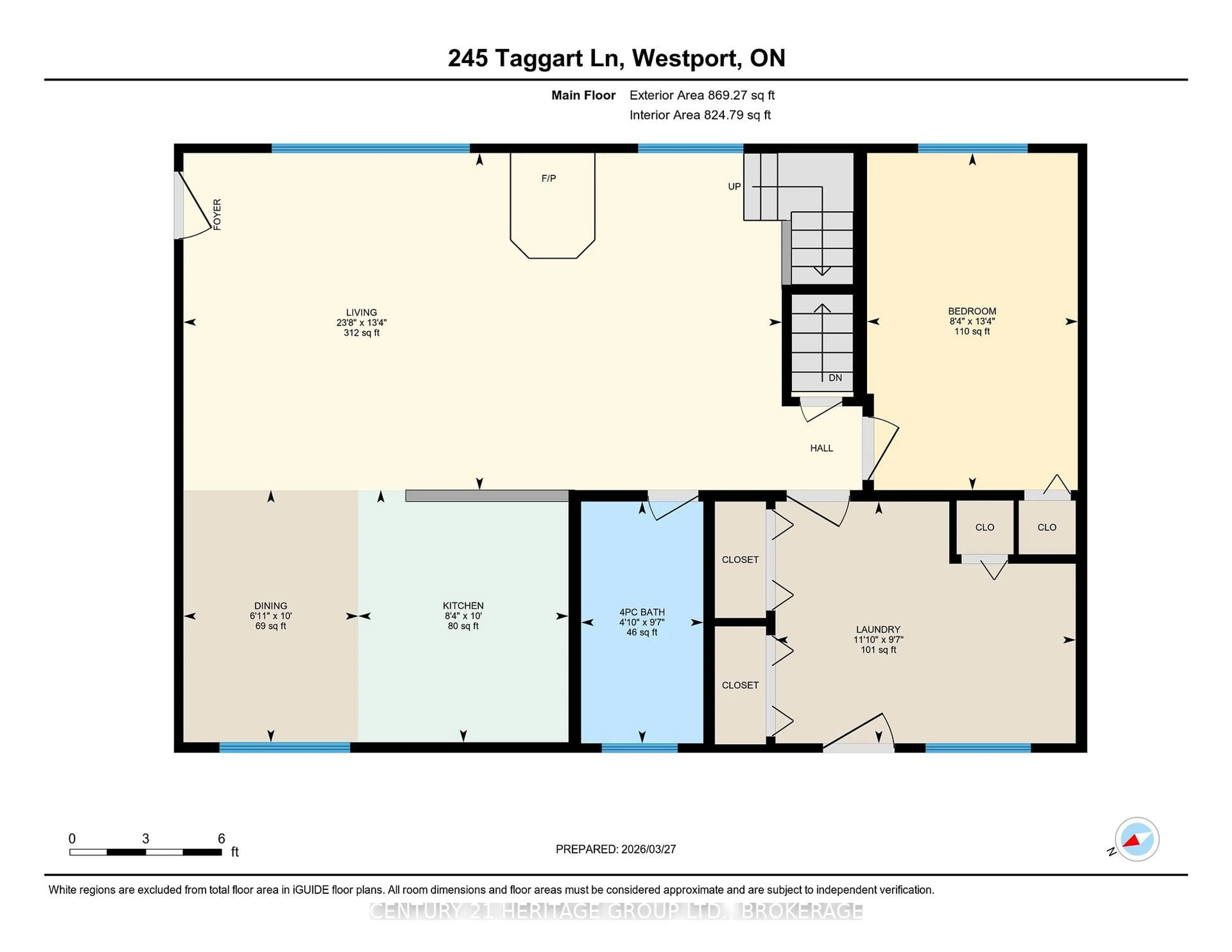 Floor plan for 245 Taggart Lane, Rideau Lakes Ontario K0G 1X0