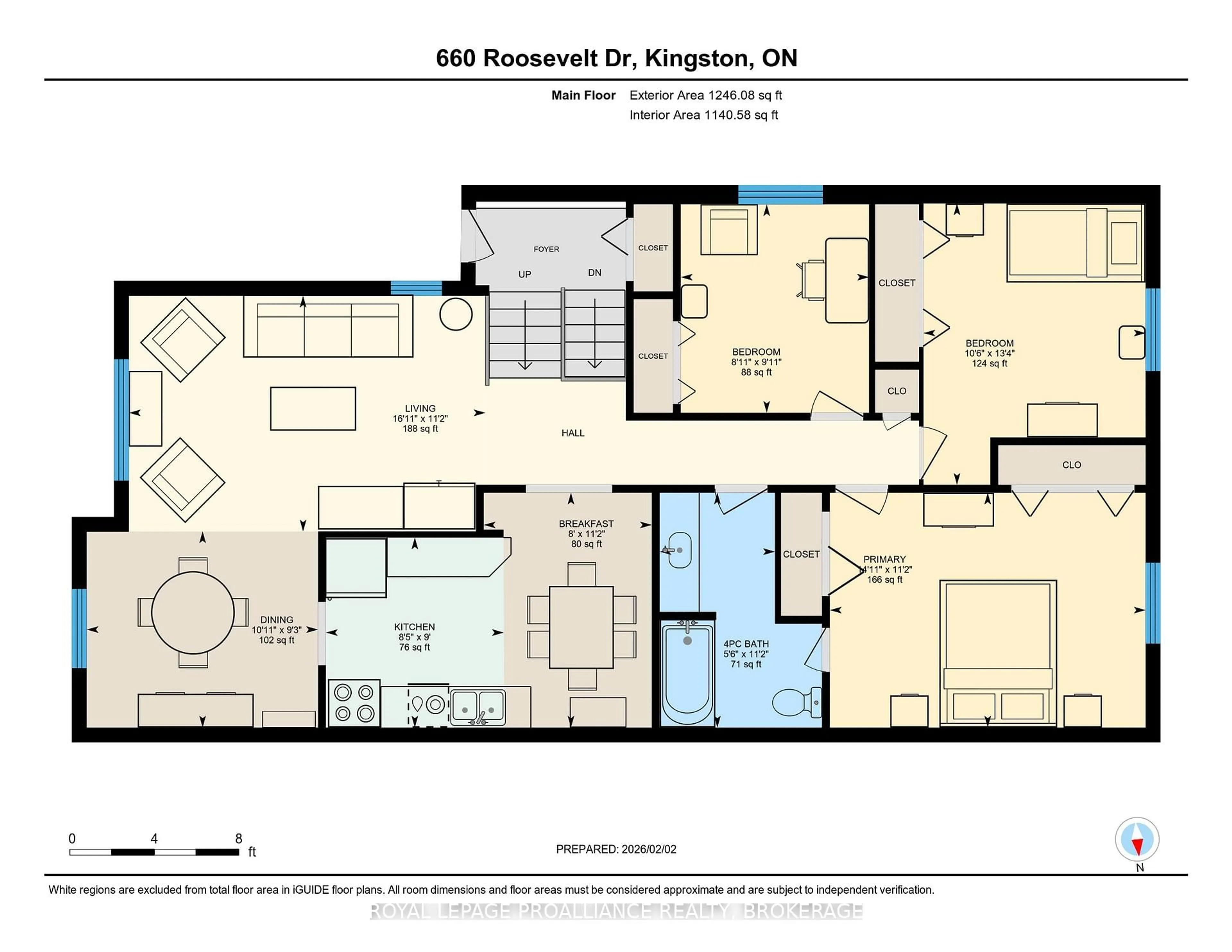 Floor plan for 660 Roosevelt Dr, Kingston Ontario K7M 8T8