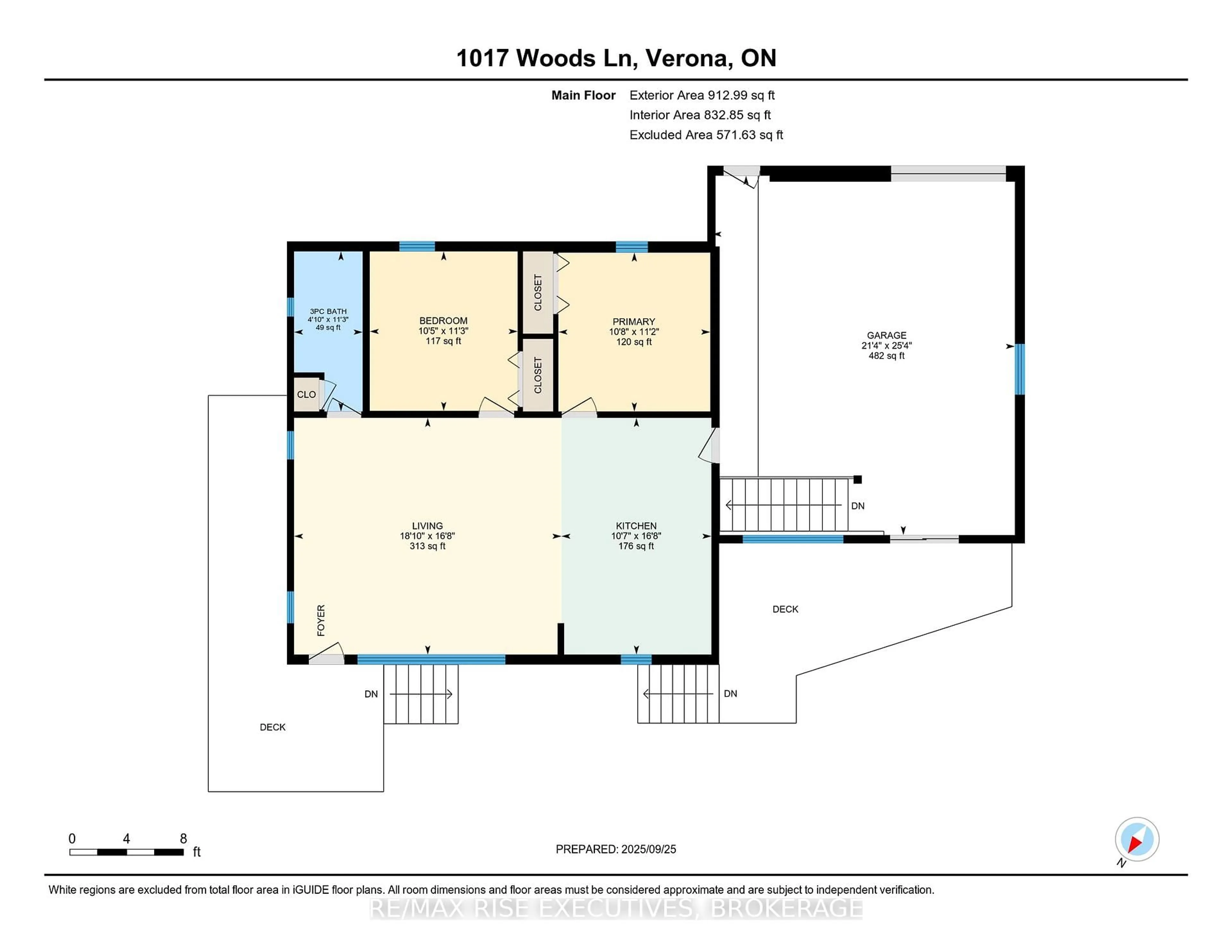 Floor plan for 1017 Woods Lane, Hartington Ontario K0H 1W0