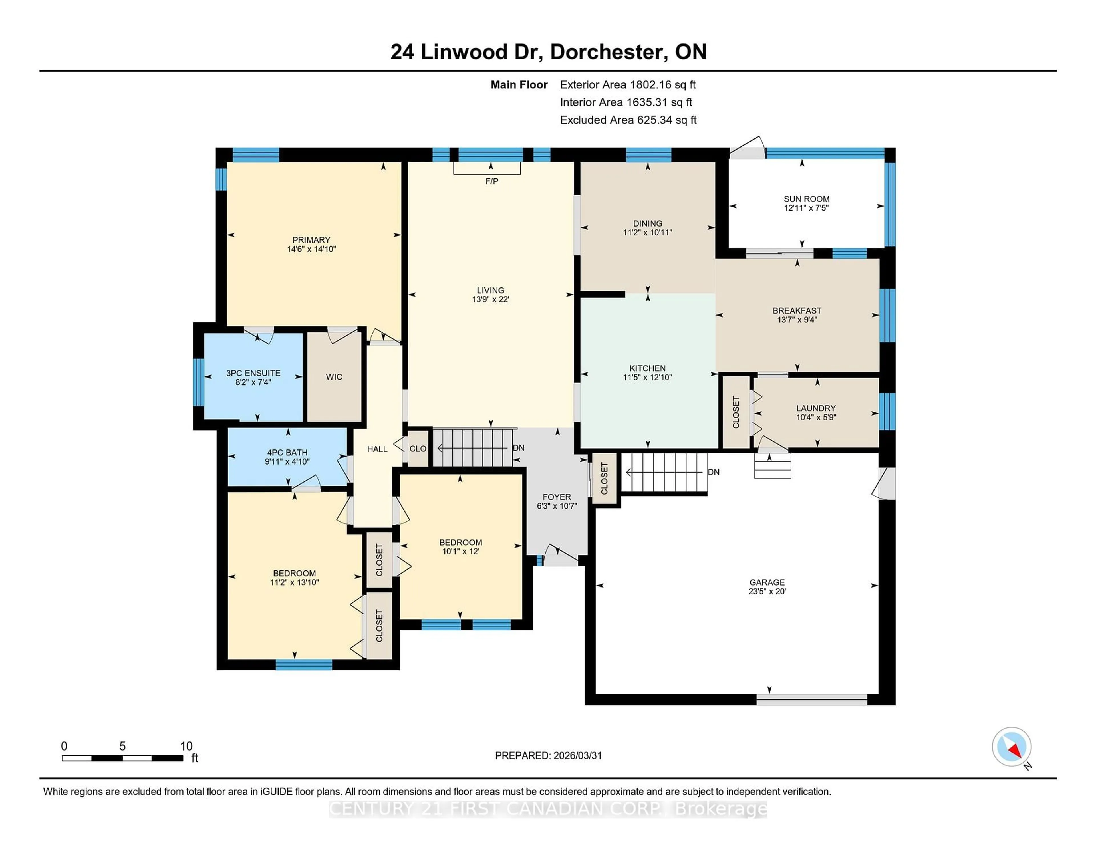 Floor plan for 24 Linwood Dr, Thames Centre Ontario N0L 1G1