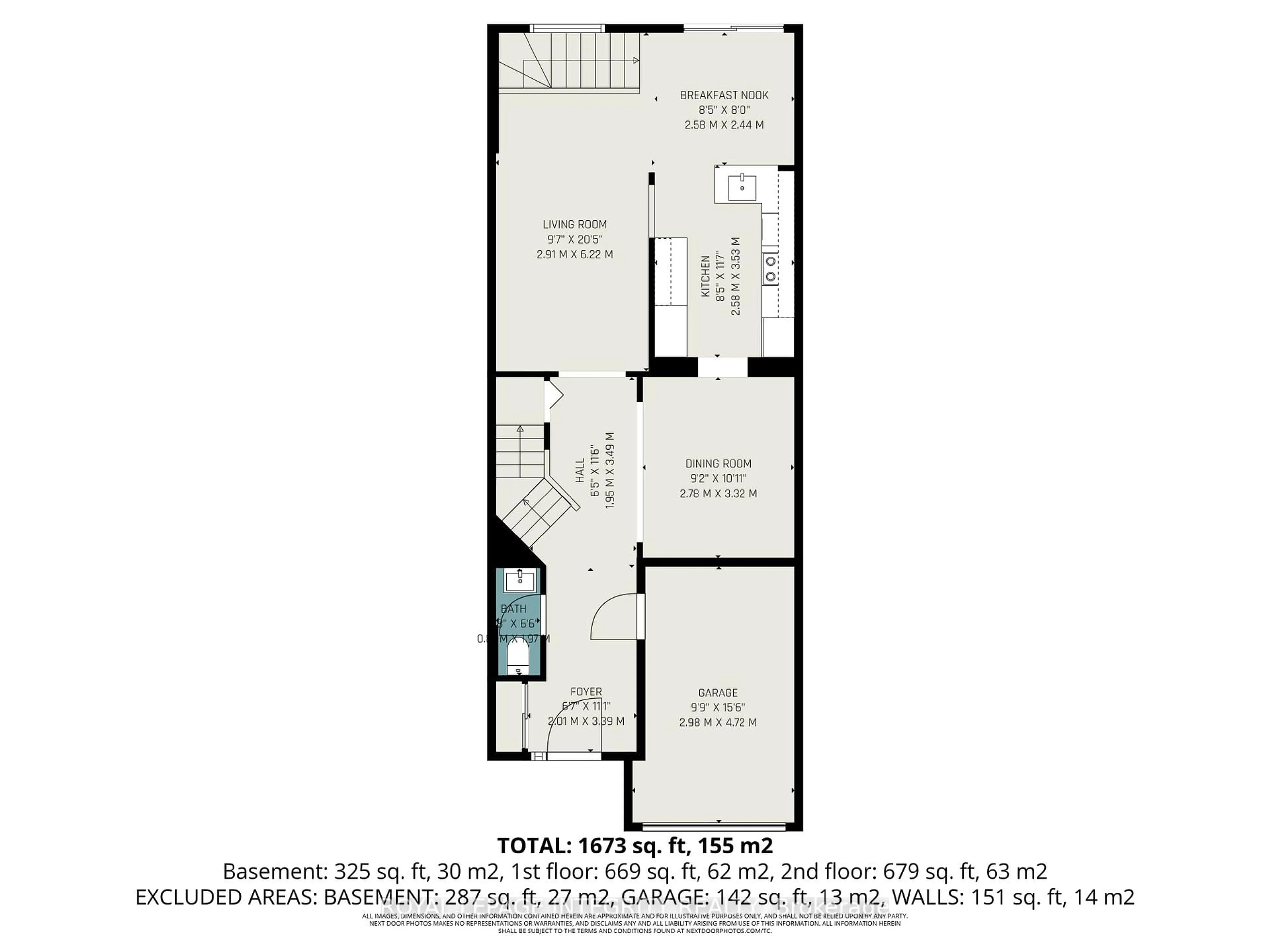 Floor plan for 52 Blackdome Cres, Ottawa Ontario K2T 1A9