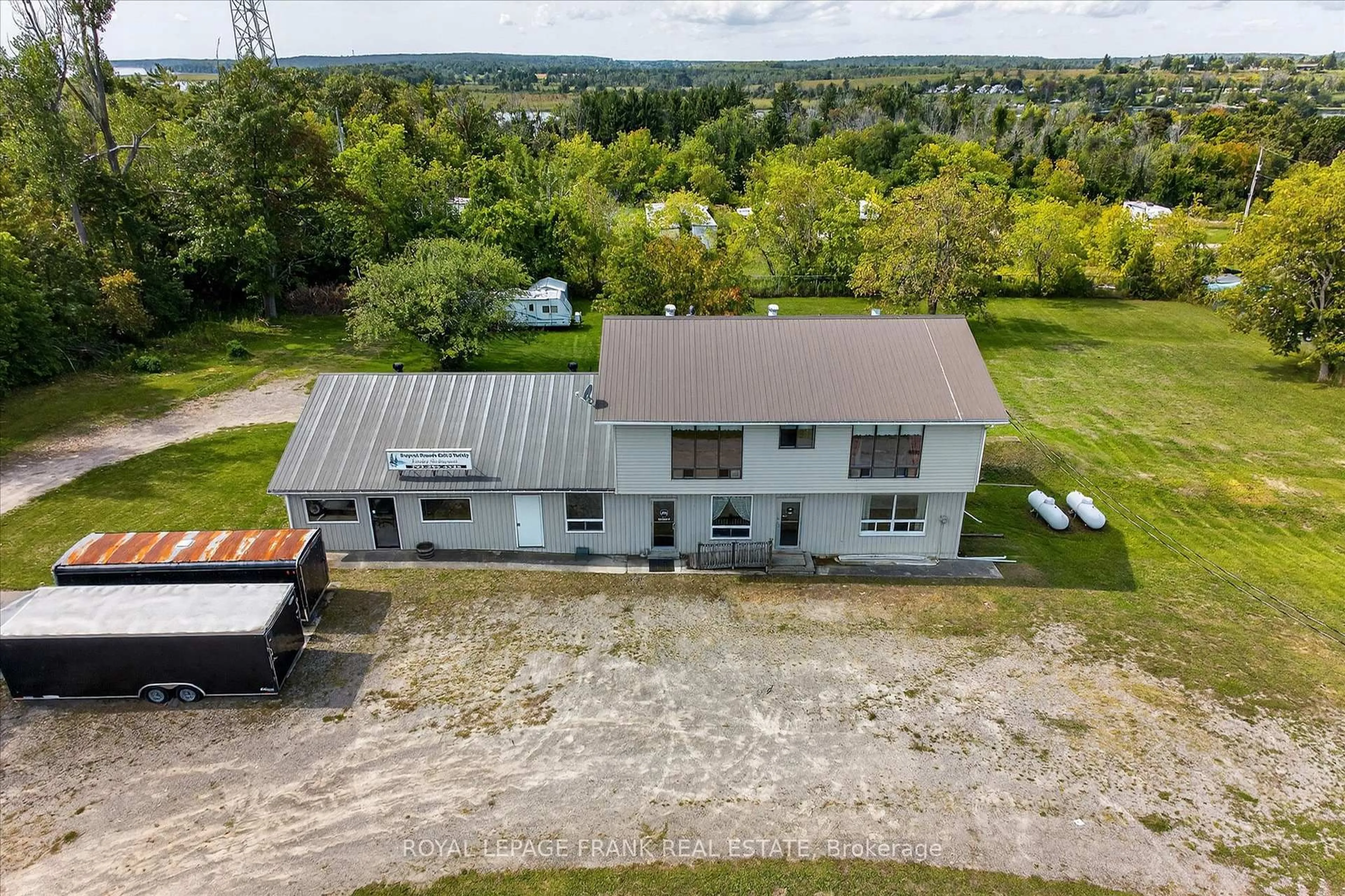 A pic from outside/outdoor area/front of a property/back of a property/a pic from drone, building for 680 Serpent Mounds Rd, Otonabee-South Monaghan Ontario K0L 2G0