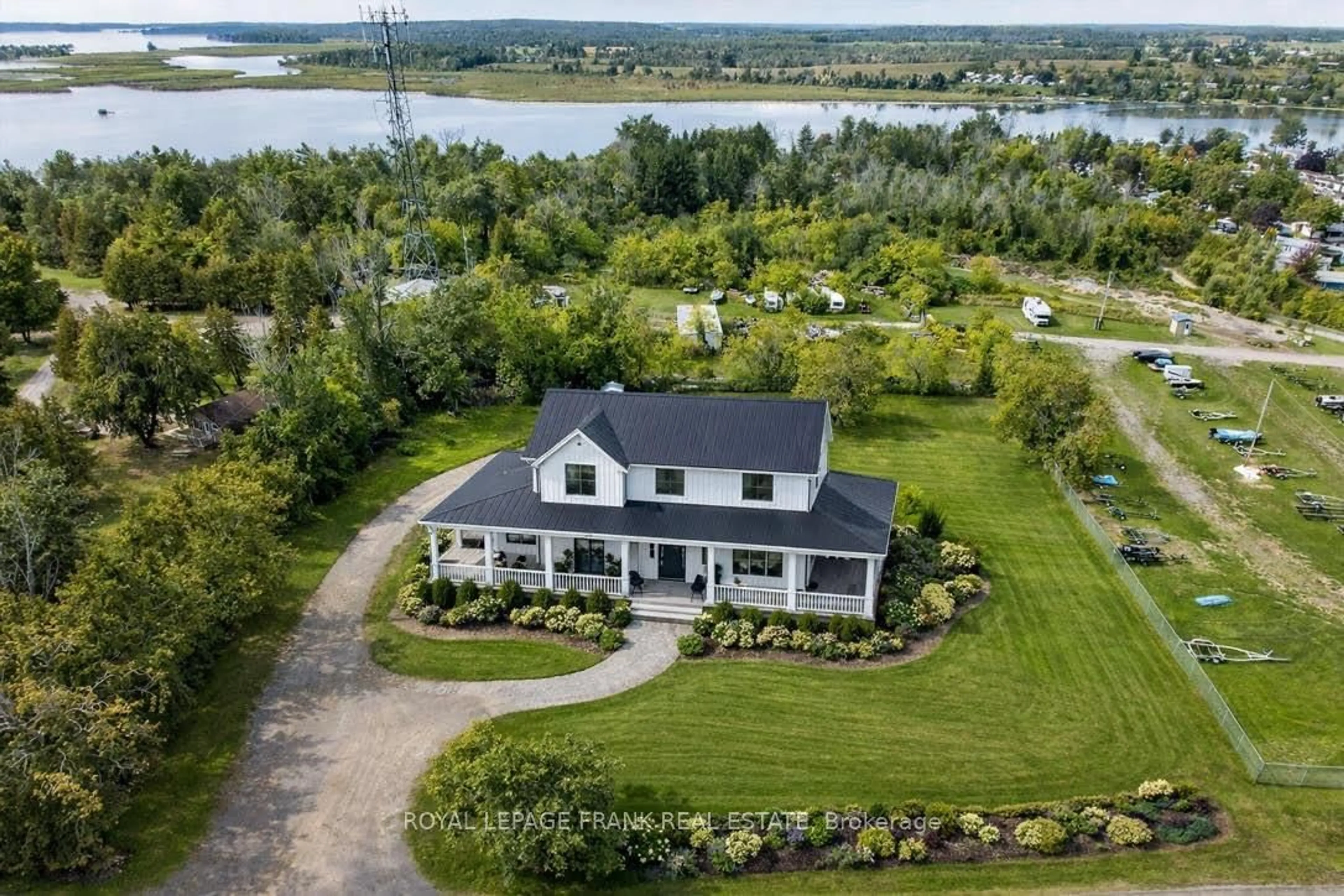 A pic from outside/outdoor area/front of a property/back of a property/a pic from drone, water/lake/river/ocean view for 680 Serpent Mounds Rd, Otonabee-South Monaghan Ontario K0L 2G0