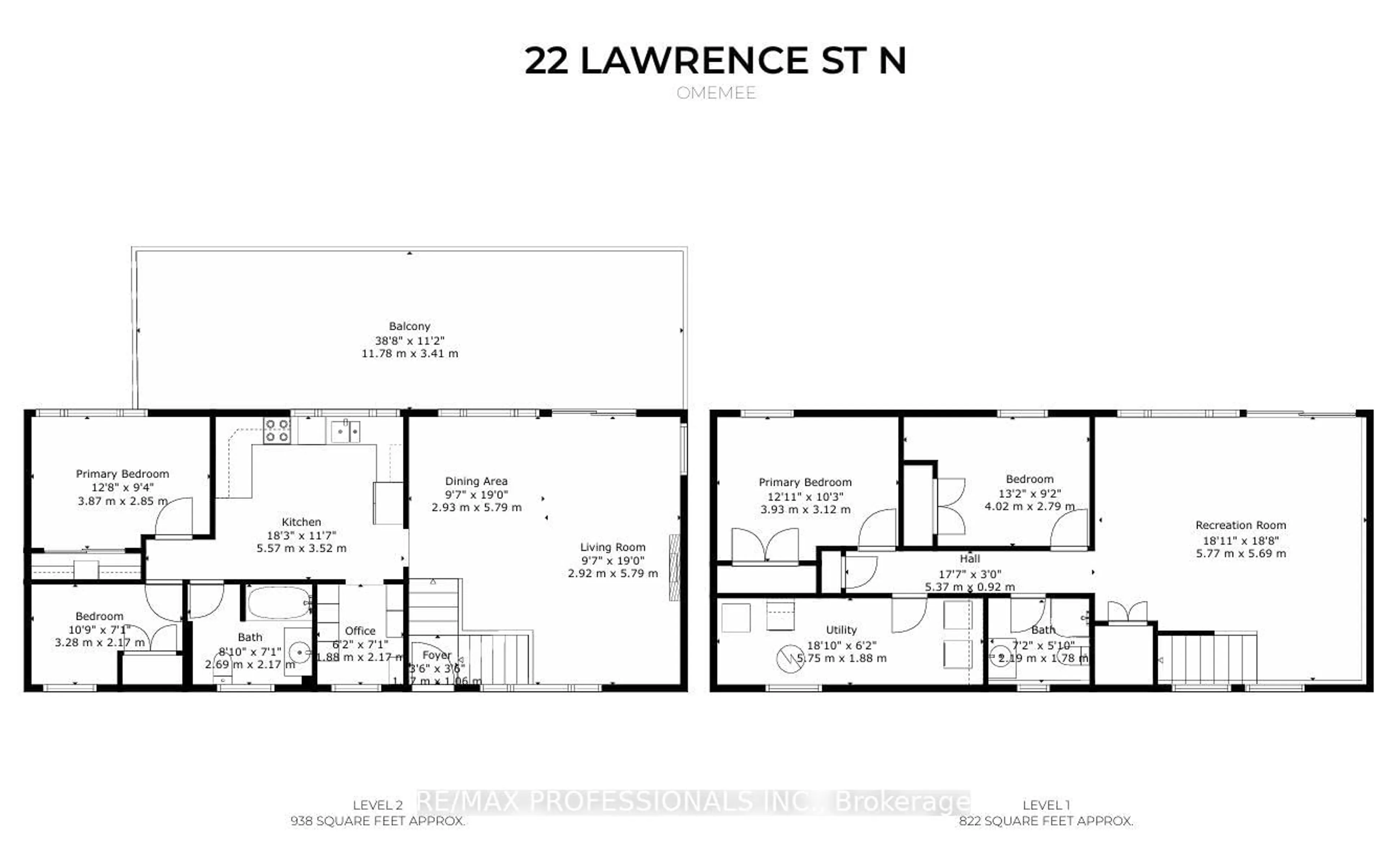 Floor plan for 22 Lawrence St, Kawartha Lakes Ontario K9J 6X3