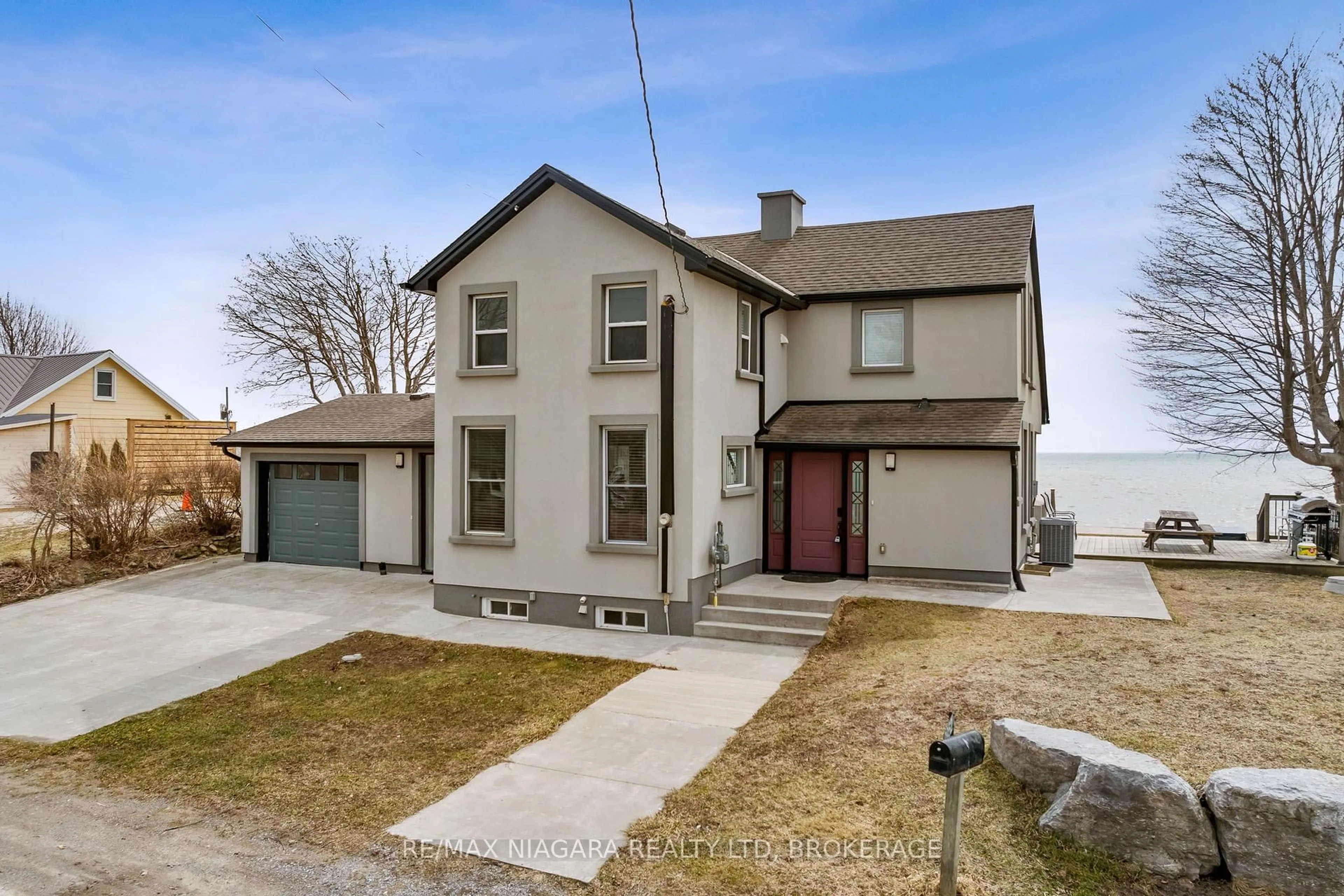 Home with brick exterior material, street for 2952 North Shore (Regional Rd 3) Dr, Haldimand Ontario N0A 1K0