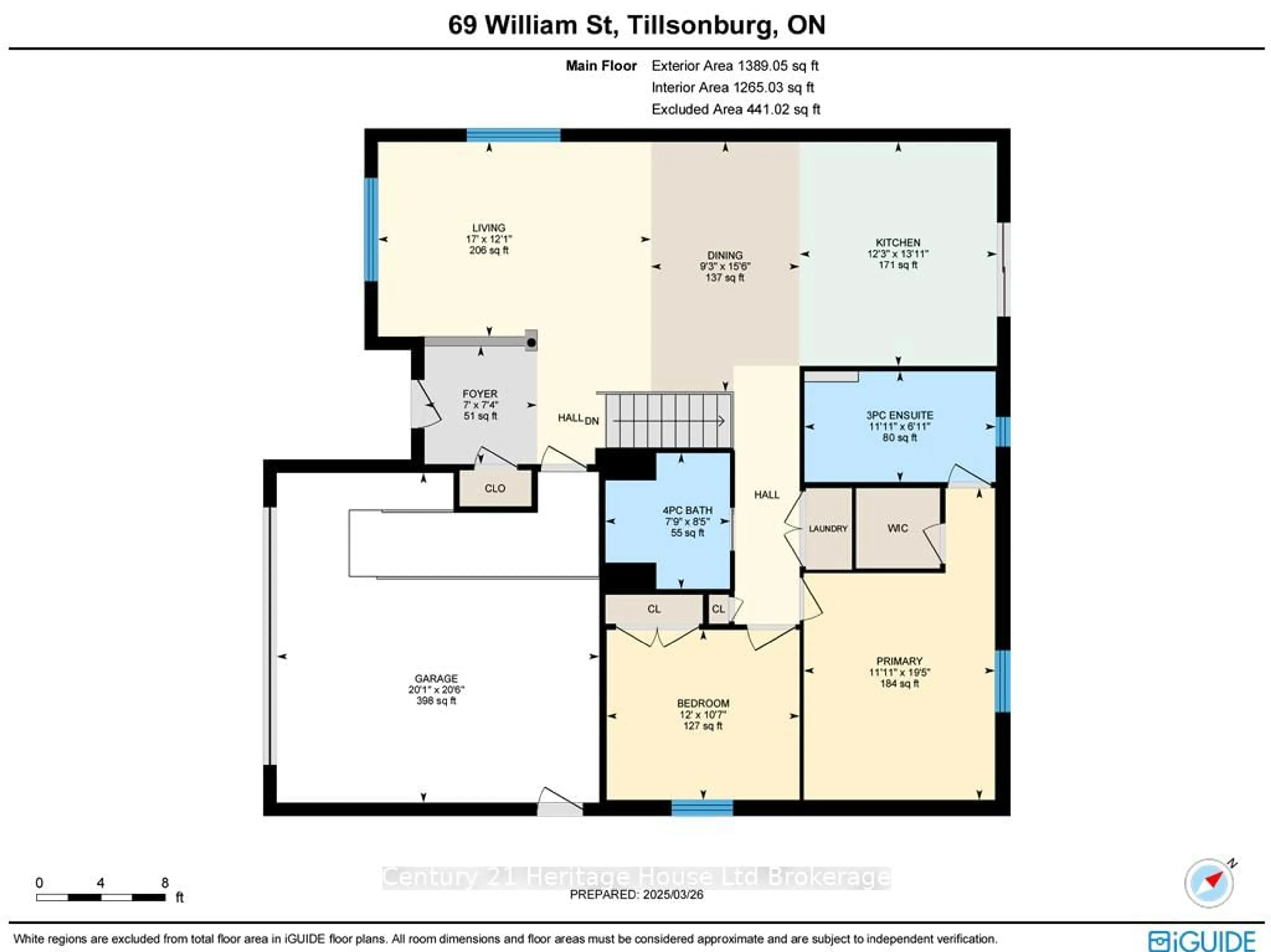 Floor plan for 69 William St, Tillsonburg Ontario N4G 5R8