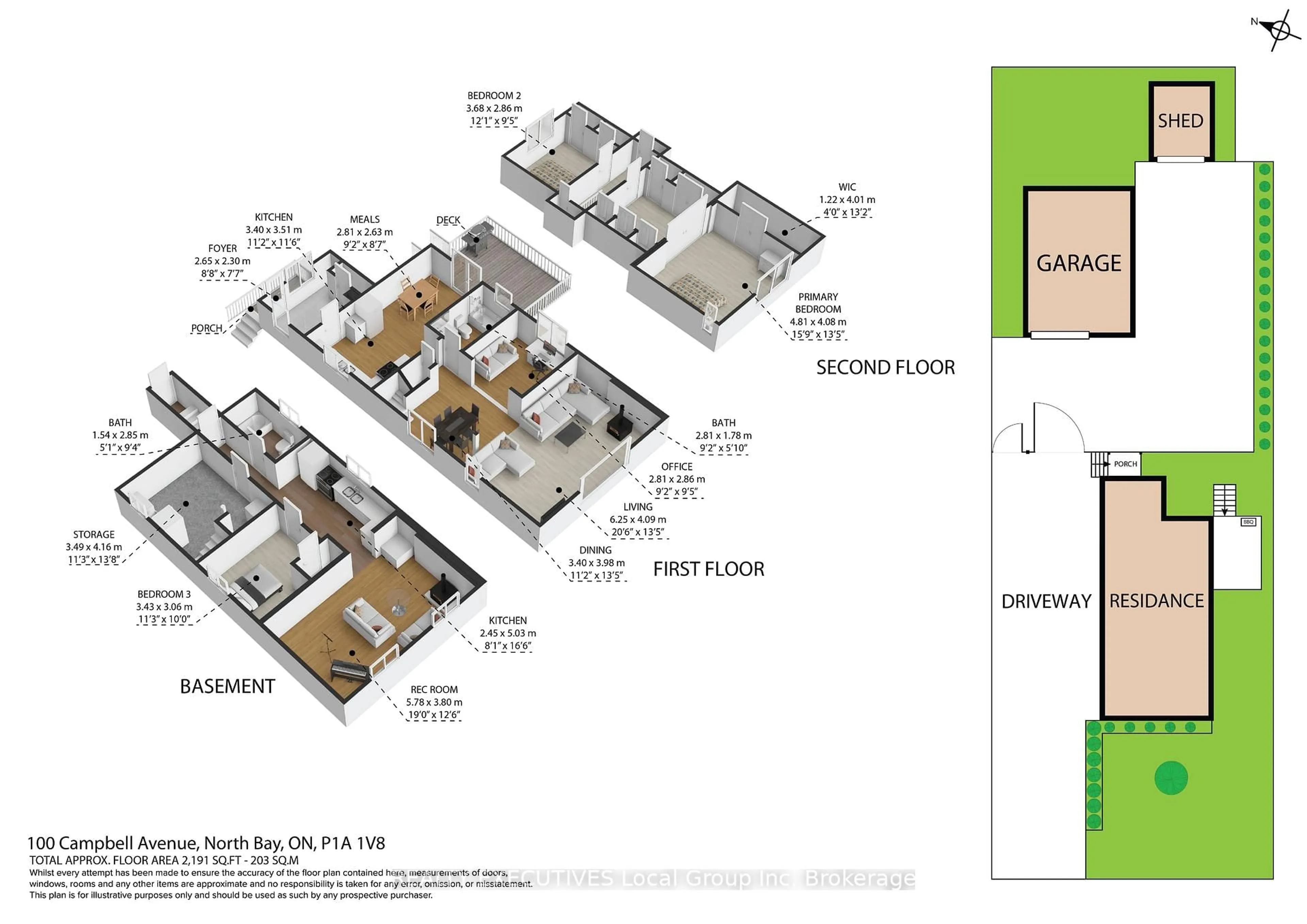 Floor plan for 100 CAMPBELL Ave, North Bay Ontario P1A 1V8