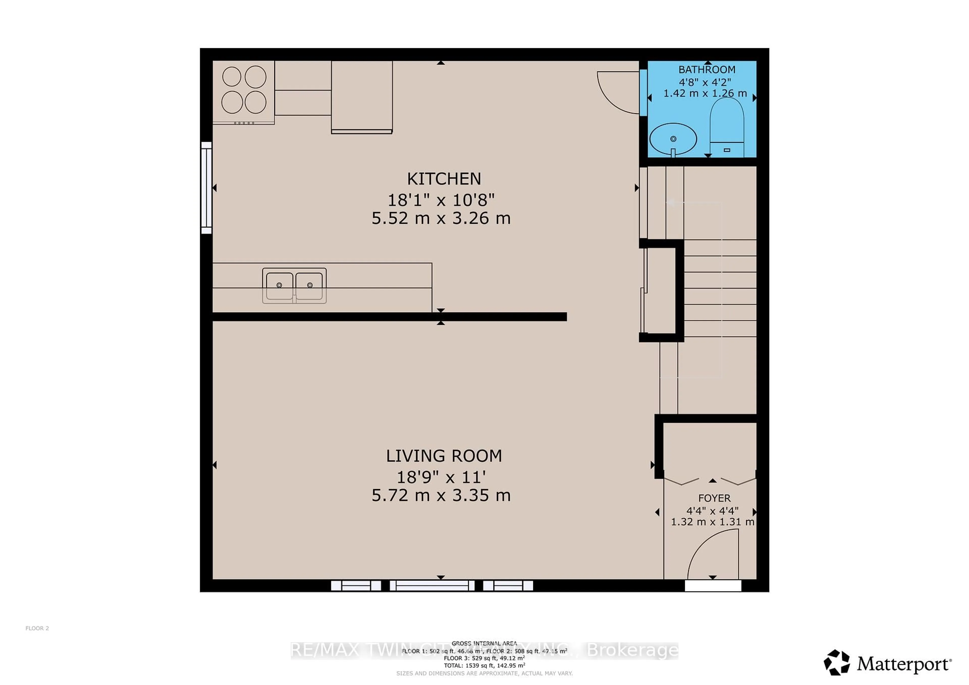 Floor plan for 24 Oakhill Dr #Unit C, Brantford Ontario N3T 1R1