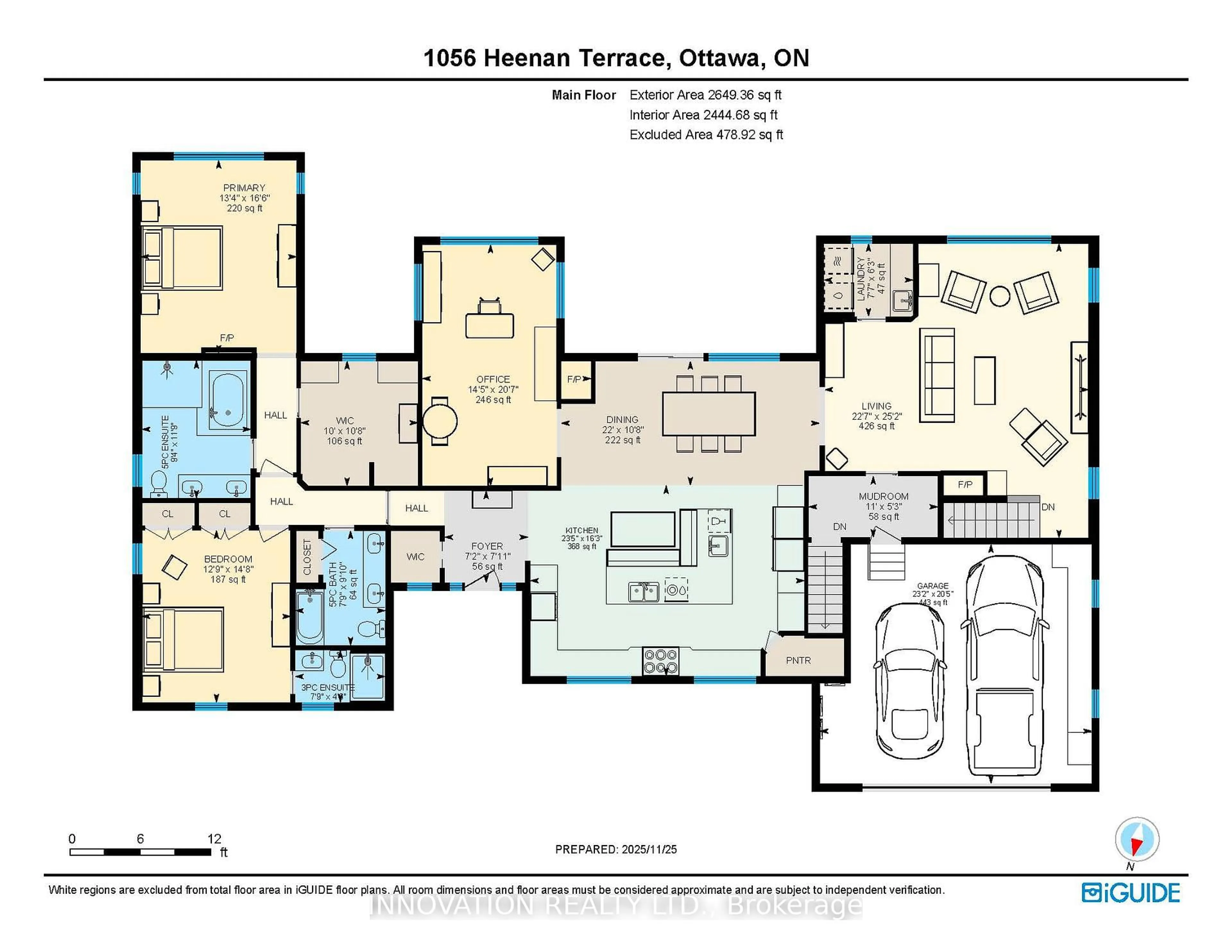 Floor plan for 1056 Heenan Terr, Ottawa Ontario K4M 1J2